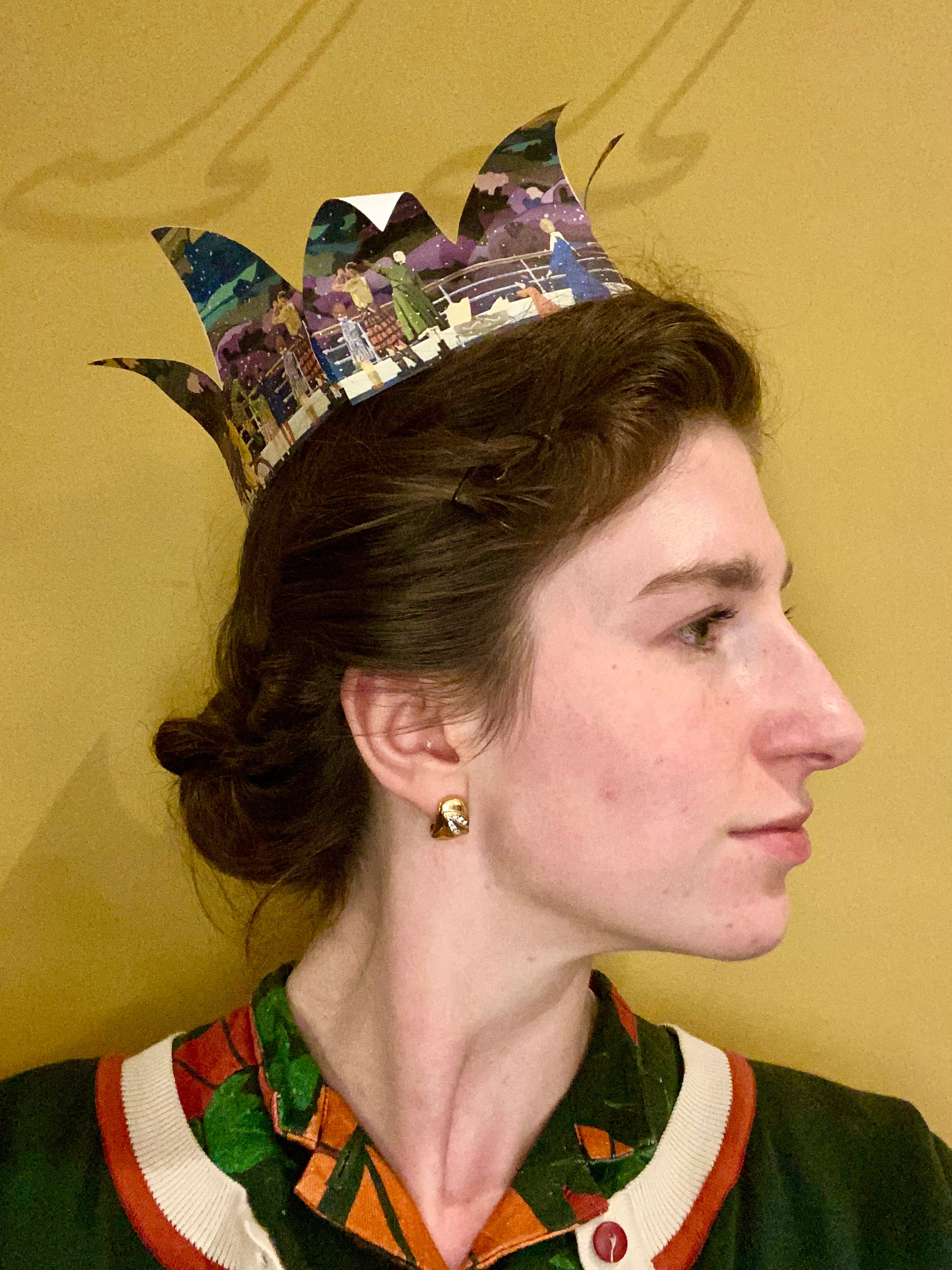 DIY Christmas Crown - Teal Yorkshire Dales