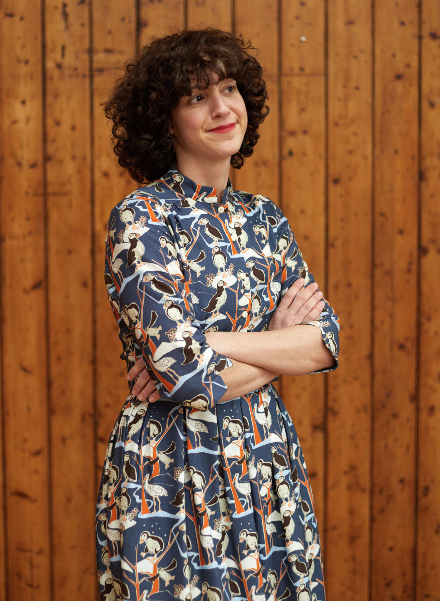 Cynthia Dress - Blue Puffin