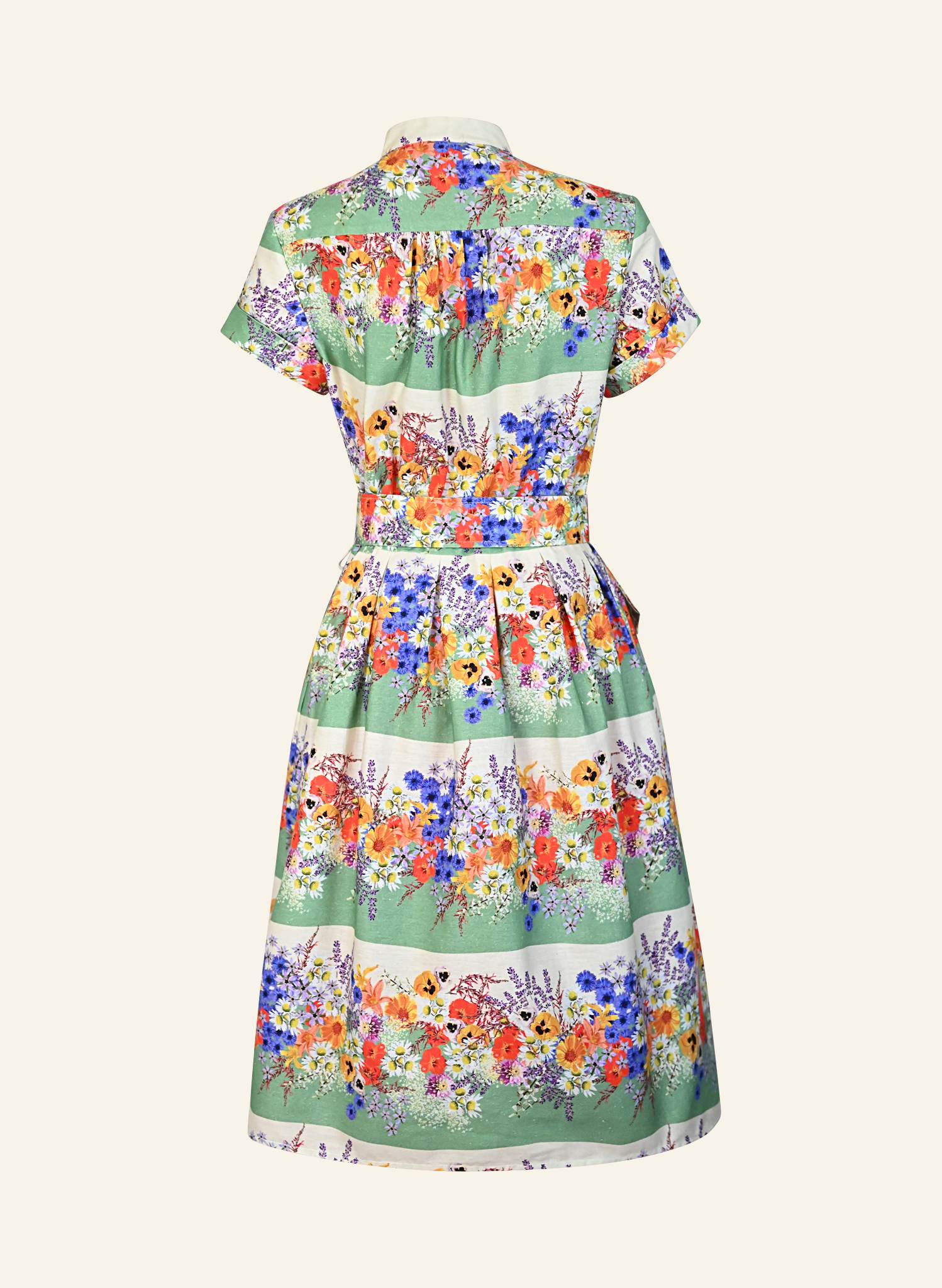 Louise Dress - Green Edible Flowers
