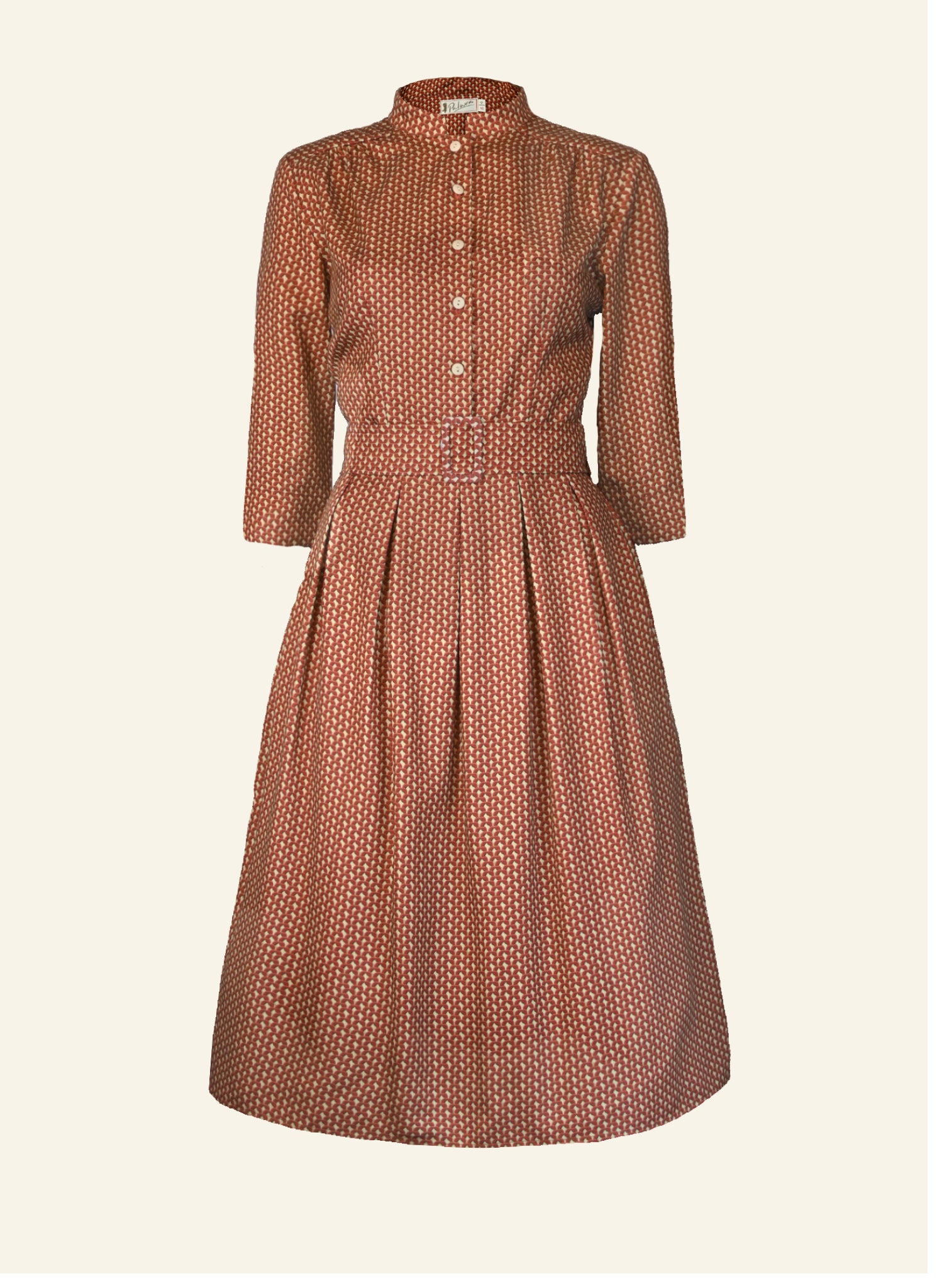 Cynthia - Rust Basket Dress
