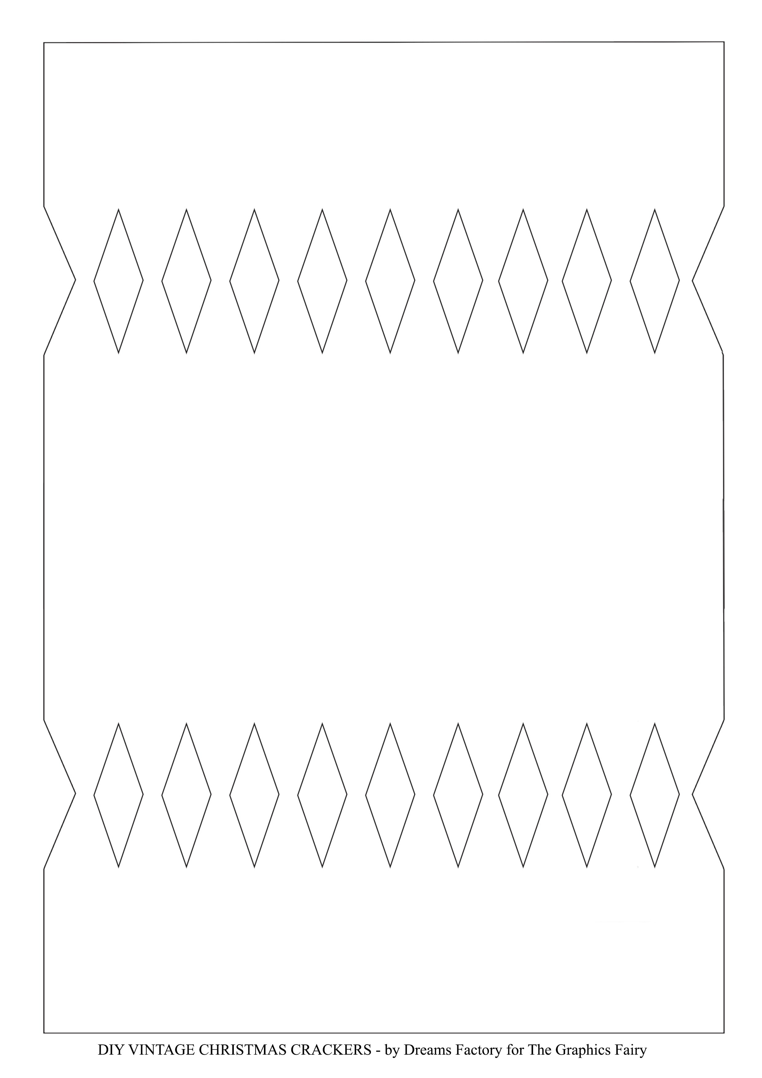 DIY Christmas Cracker - Colour Your Own Template