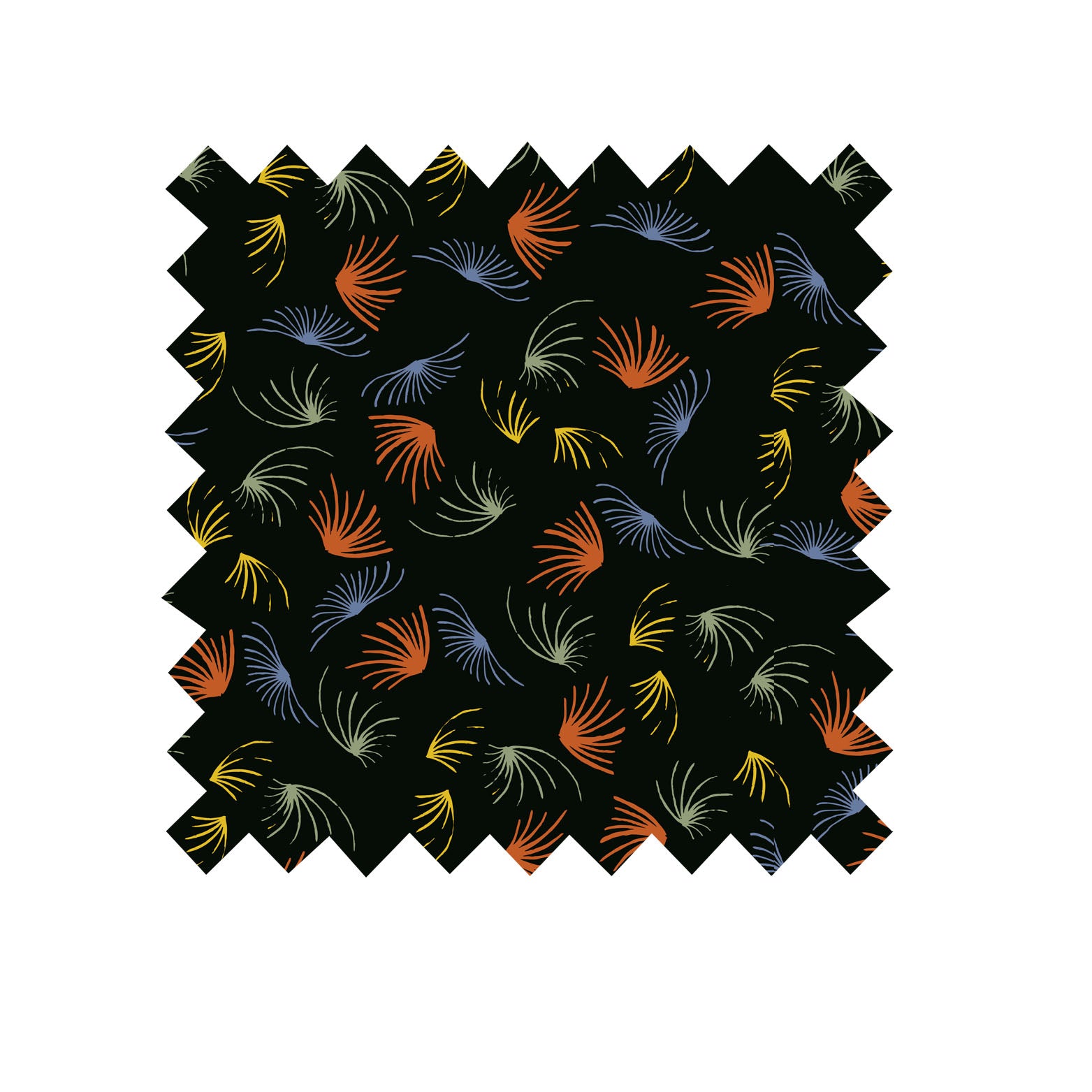 Fireworks black - 100% Tencel Twill- Fabric