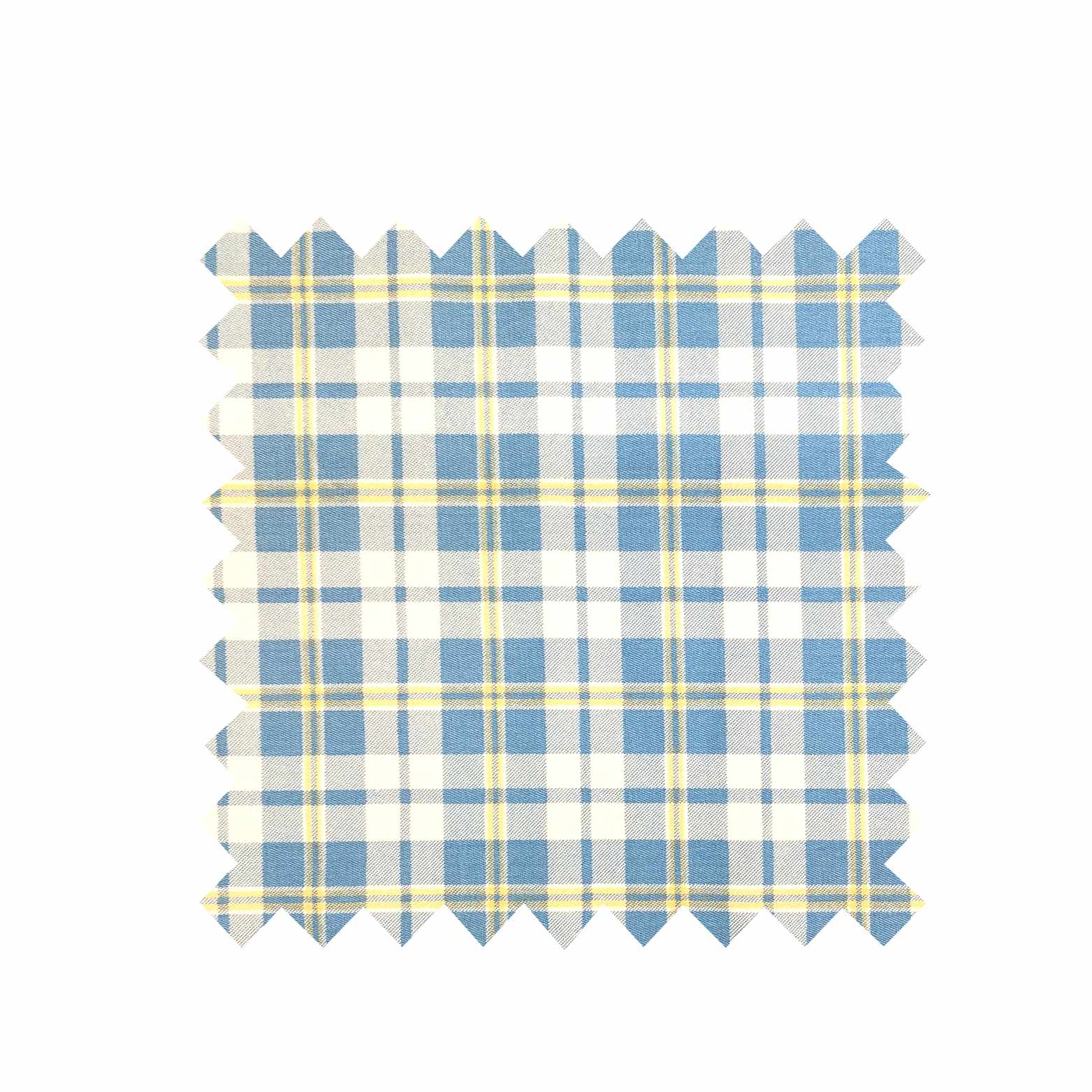 Remnant - 200cm x 150cm - Blue Check Fabric - Cotton
