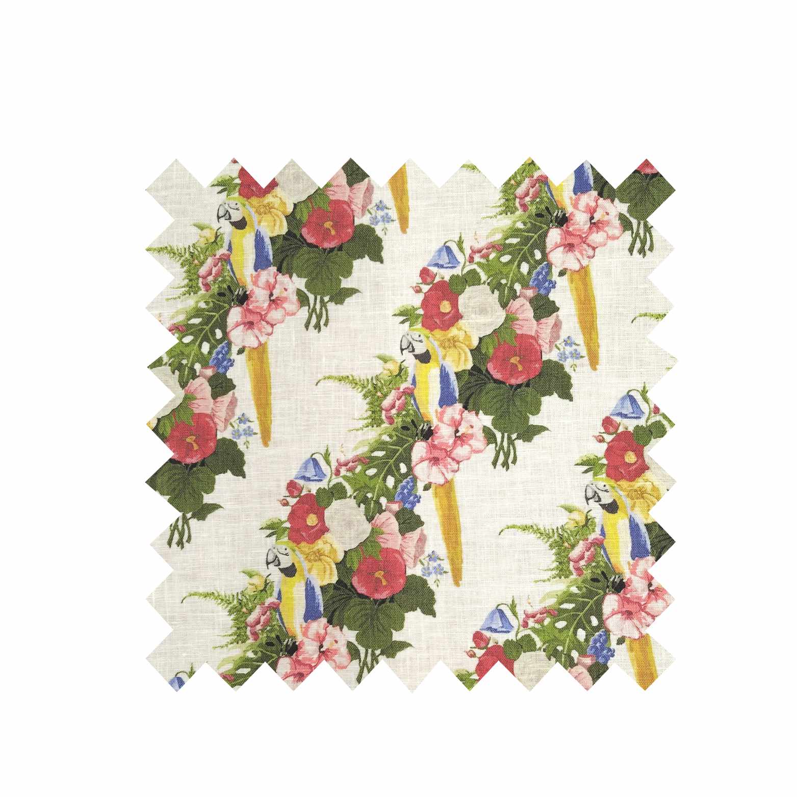 Parrots - Linen - Fabric