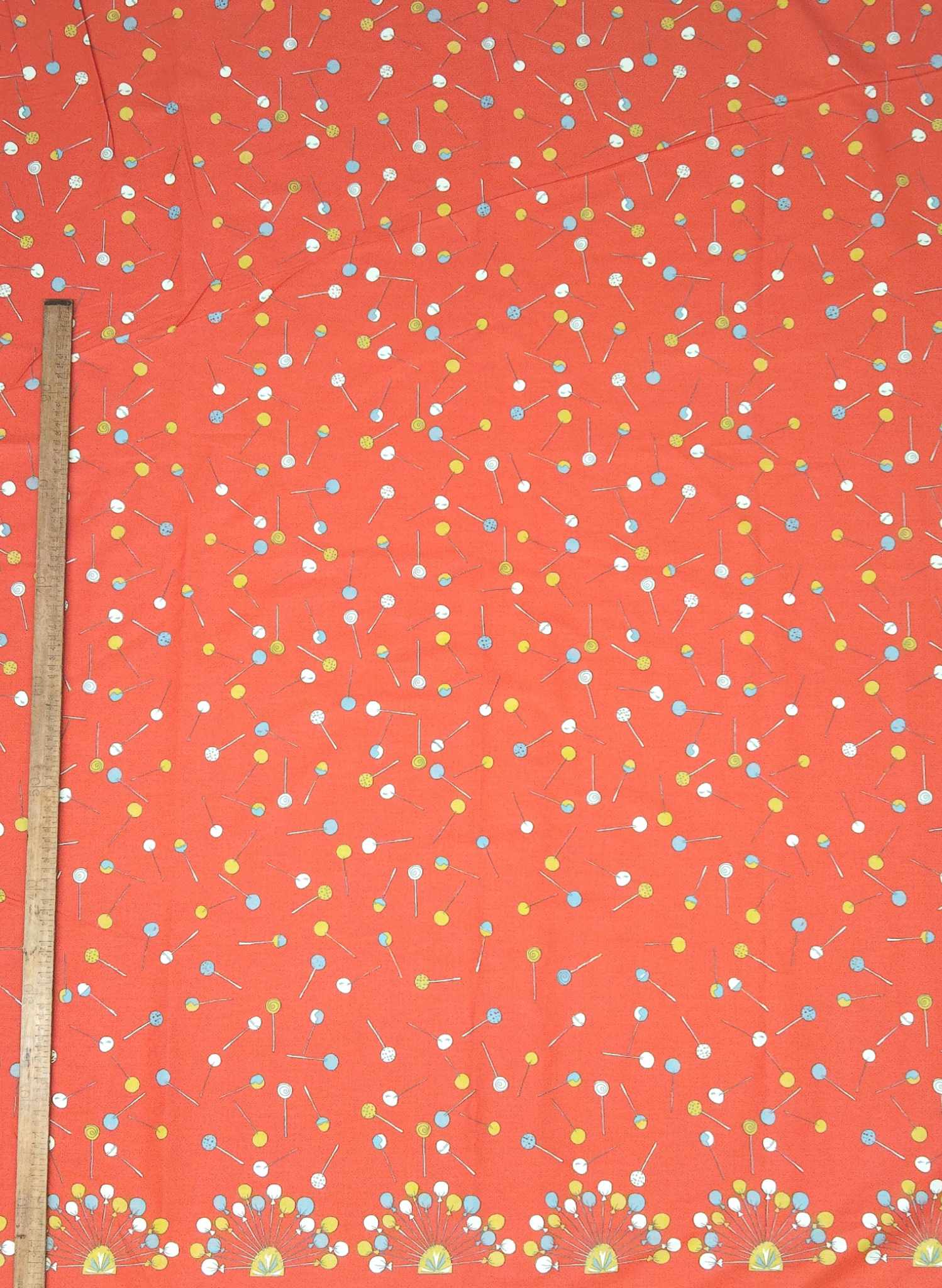 Orange Lollipop Fabric - Cotton