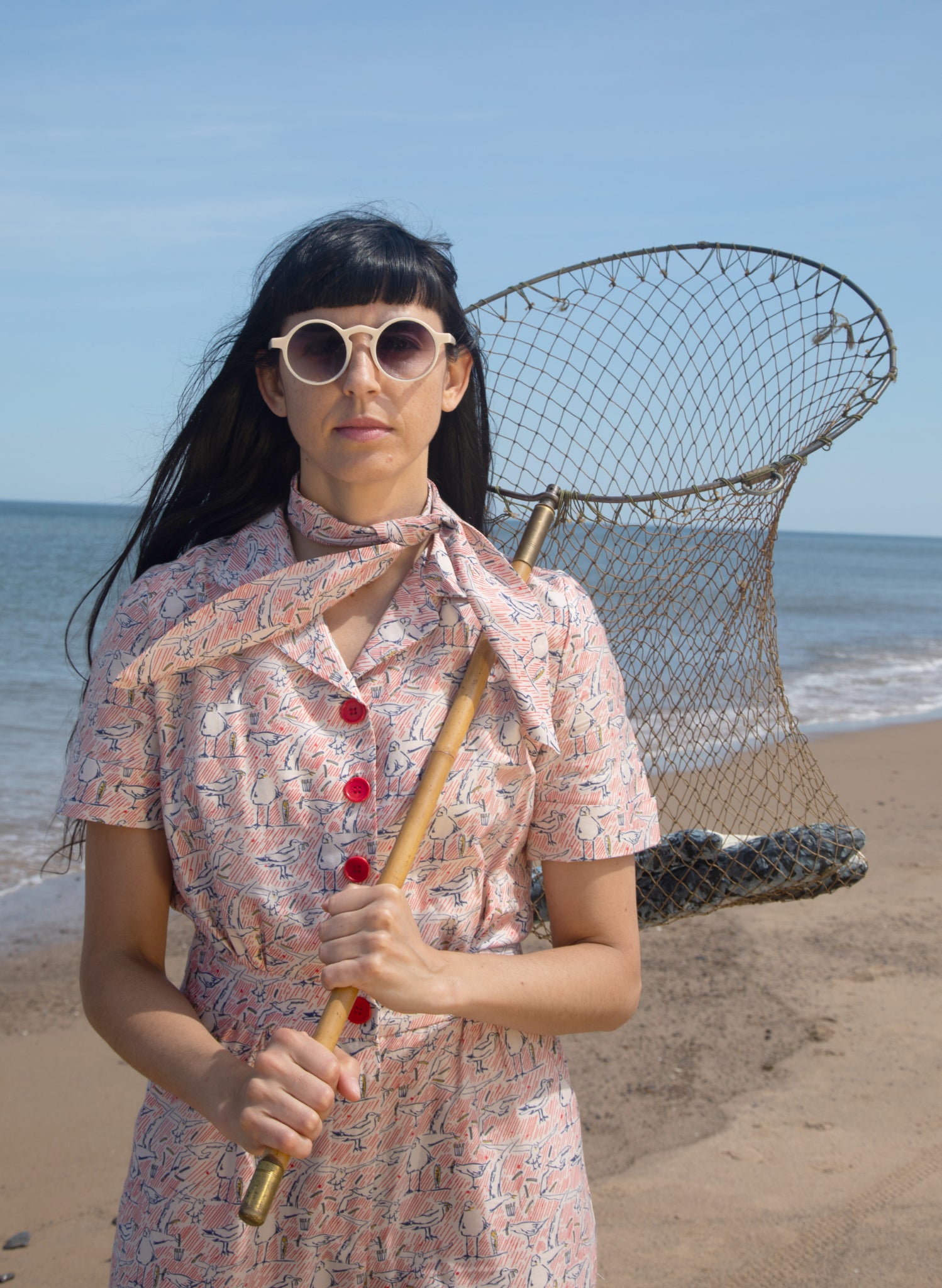 Francesca Long Jumpsuit - Ivory Chips Away