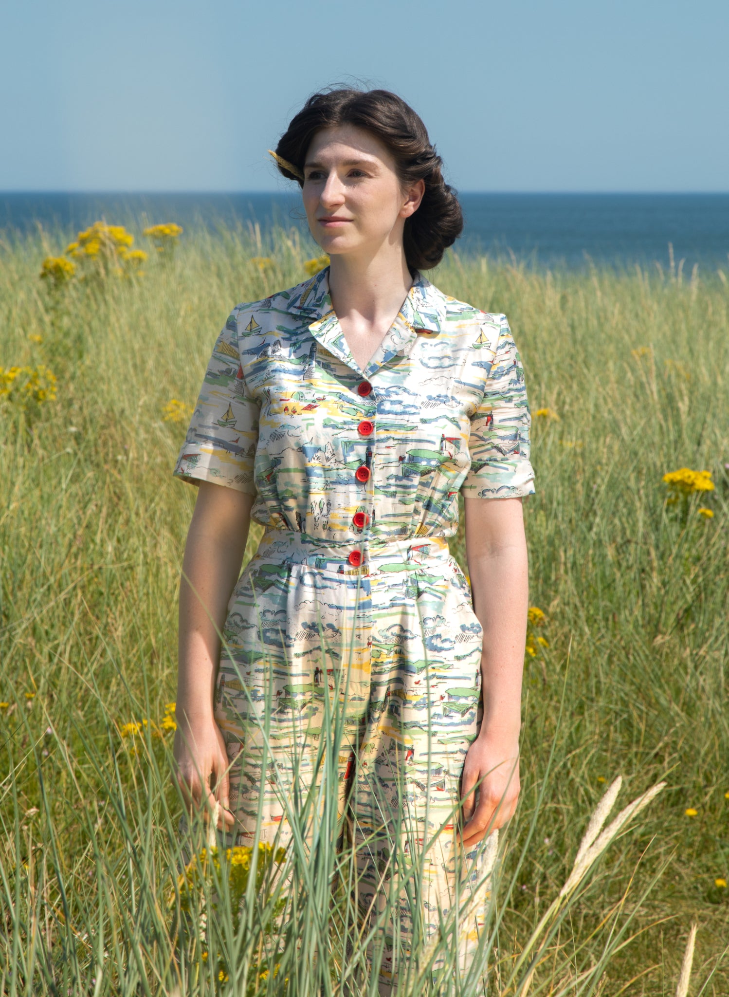 Francesca Long Jumpsuit - Ivory Lighthouse