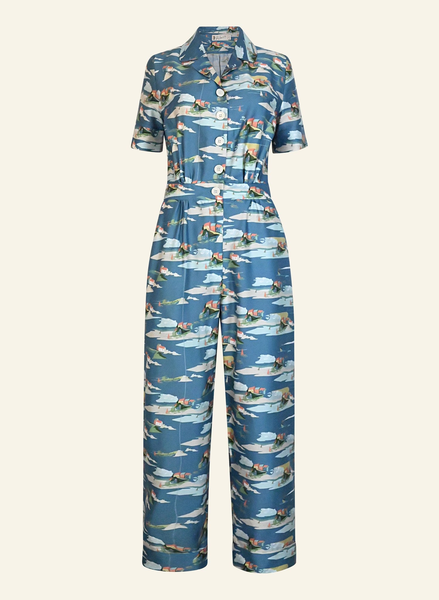 Francesca Long Jumpsuit - Blue Robin Hood's Bay