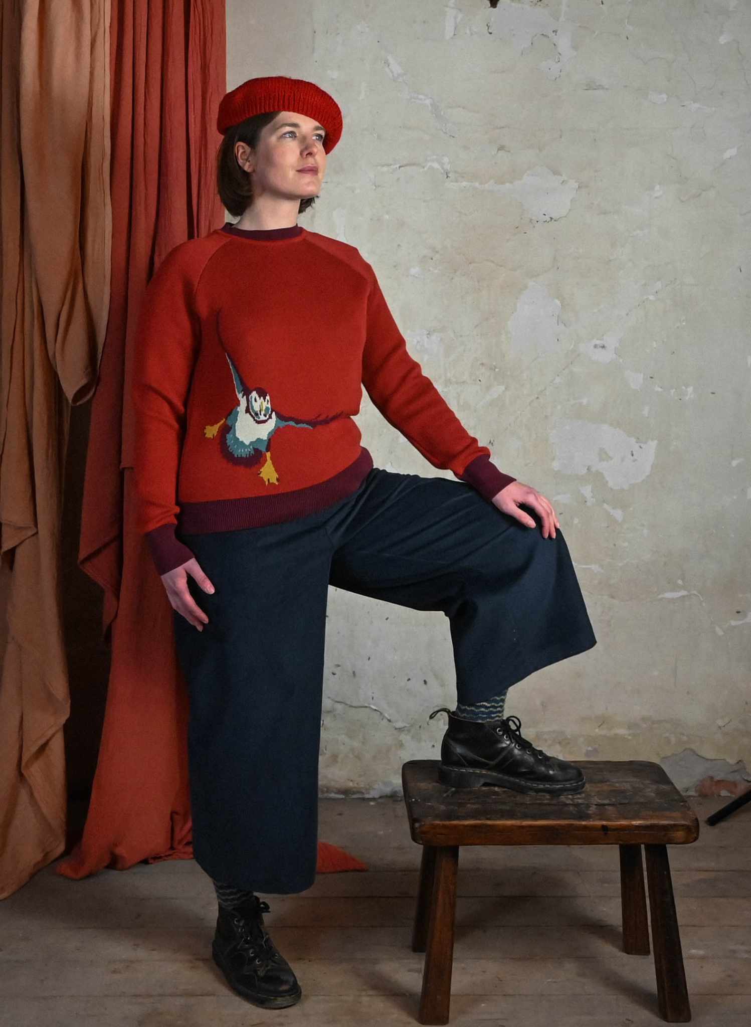 Edith - Petrol Needlecord Trousers