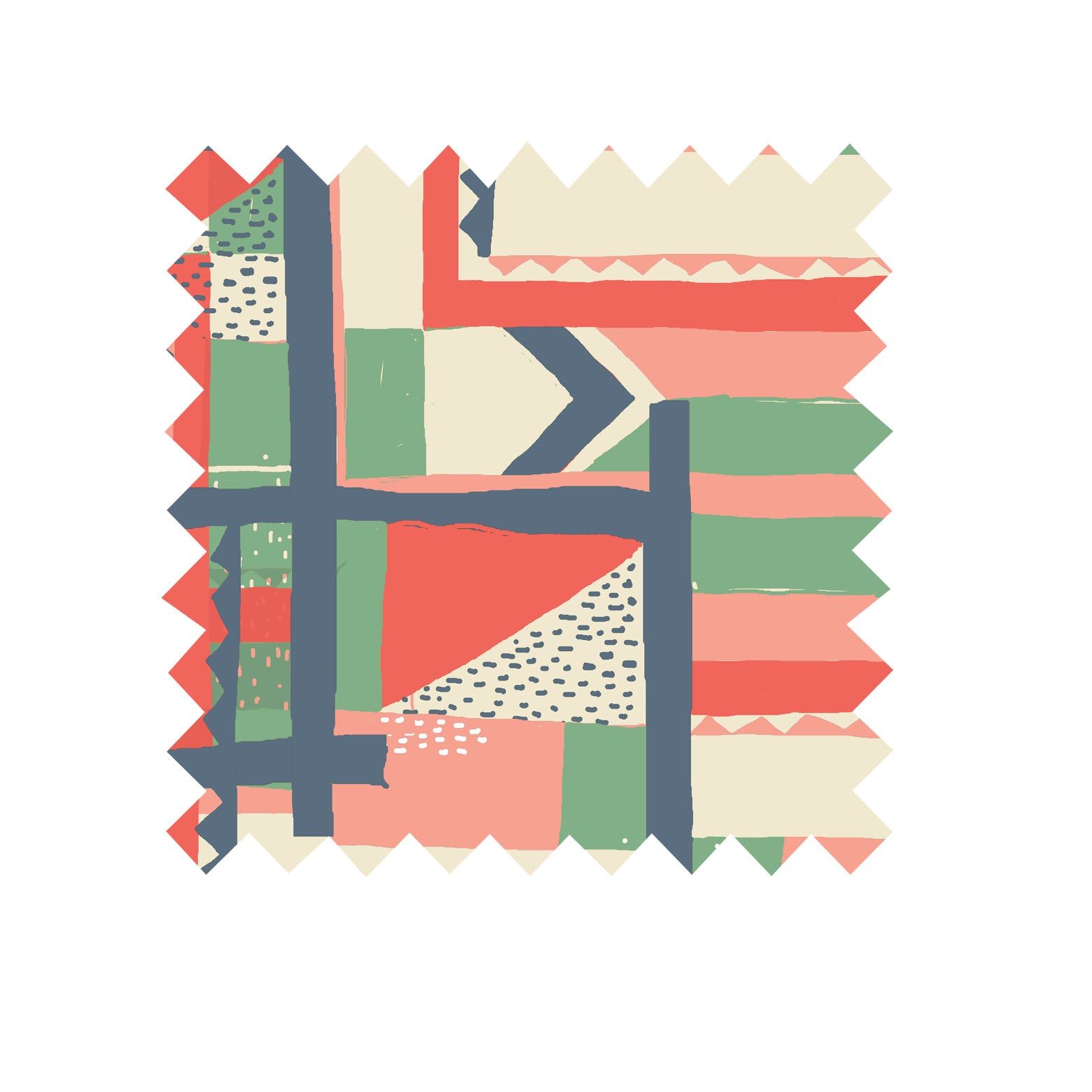 Mint Highwire - 50% Linen 50% cotton Fabric