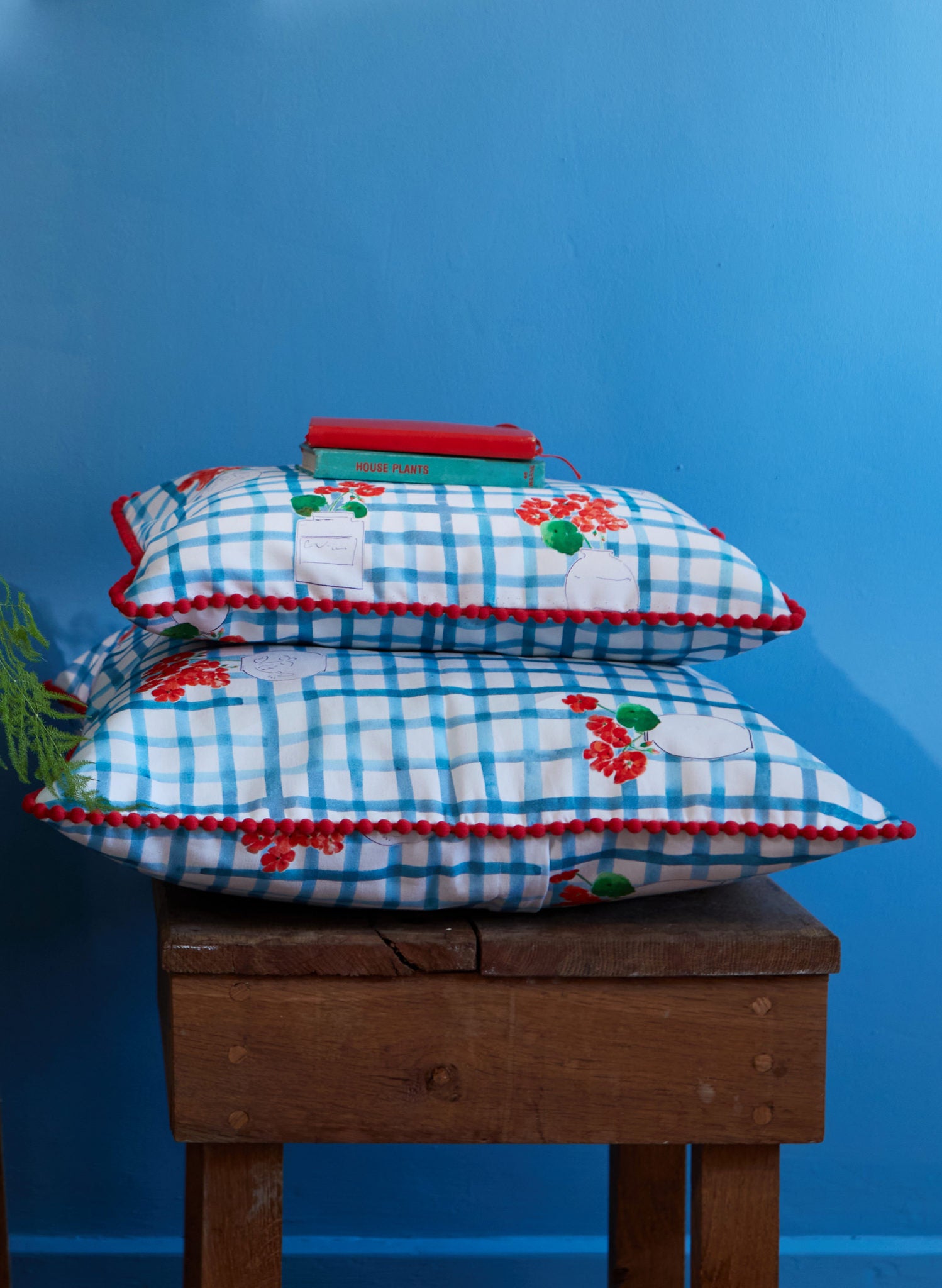 Large Cushion Cover - Geraniums