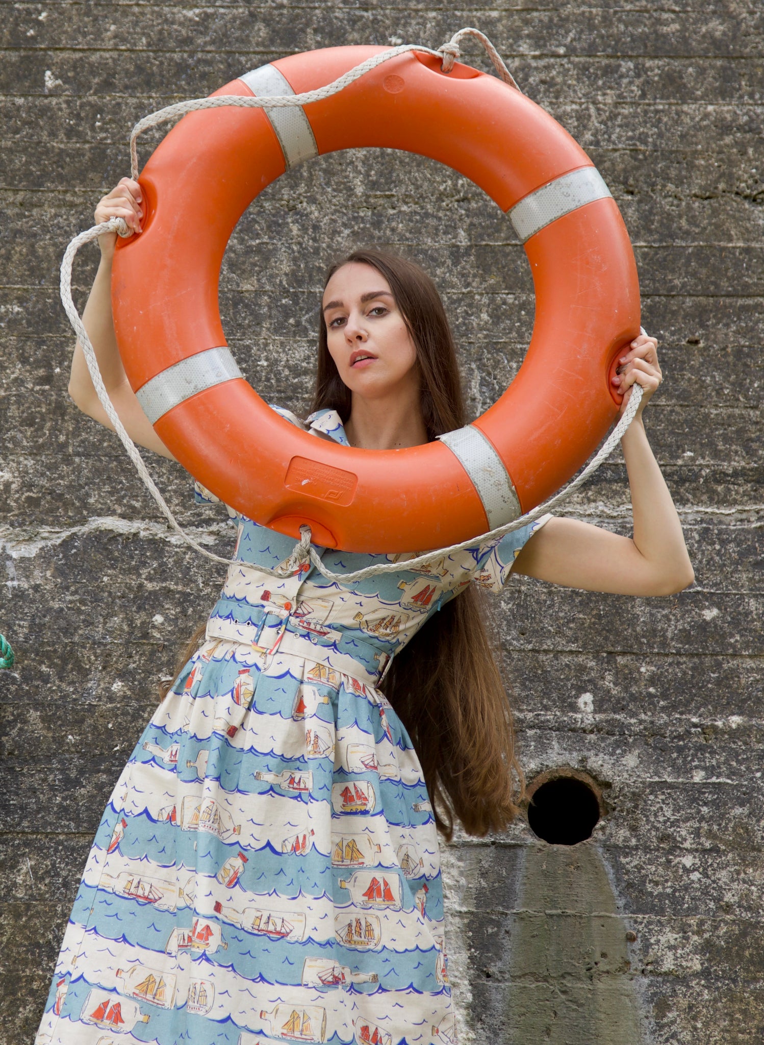 Louise Dress - Blue Ships Ahoy