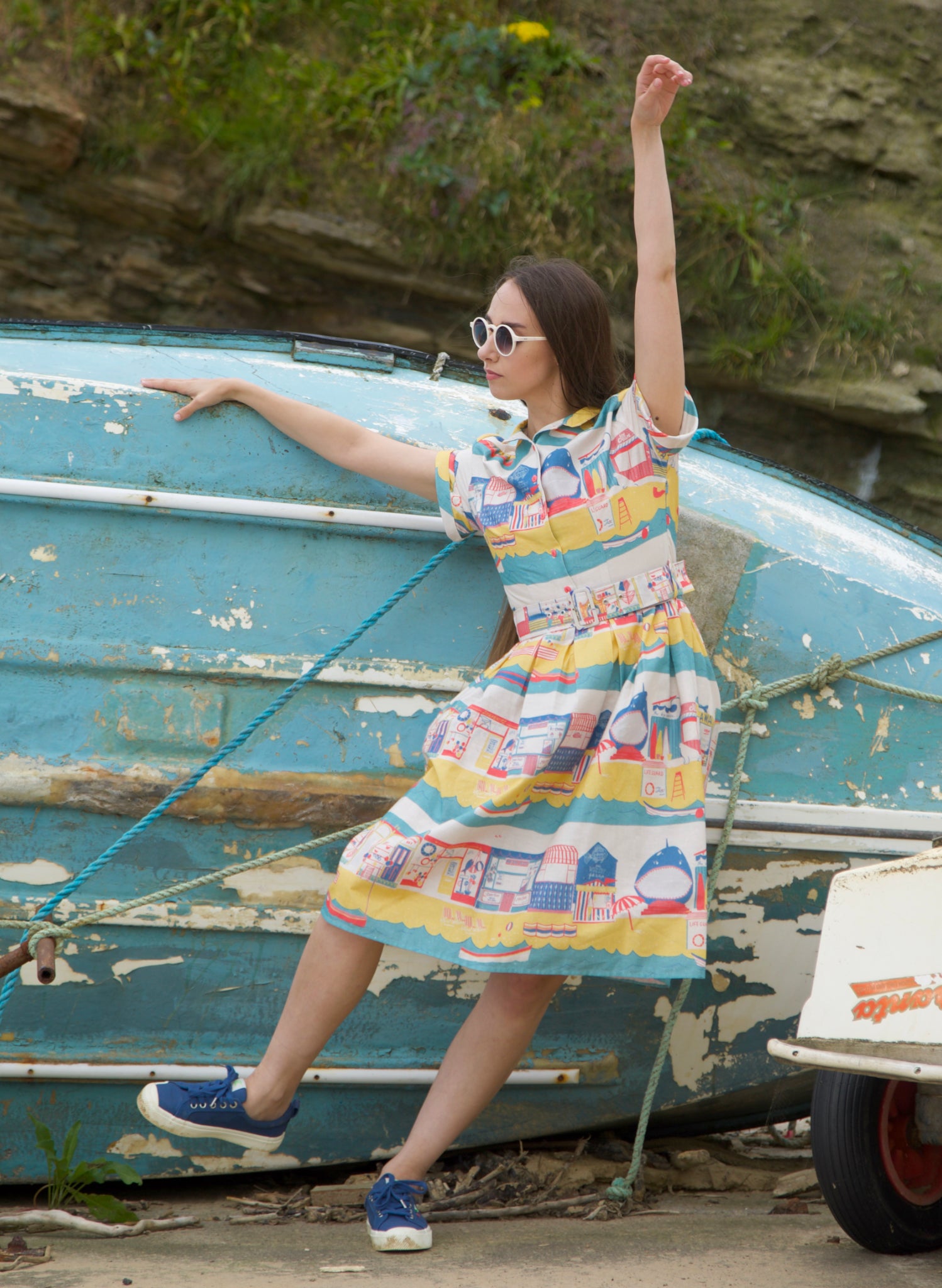 Louise Dress - Multi Beach Local