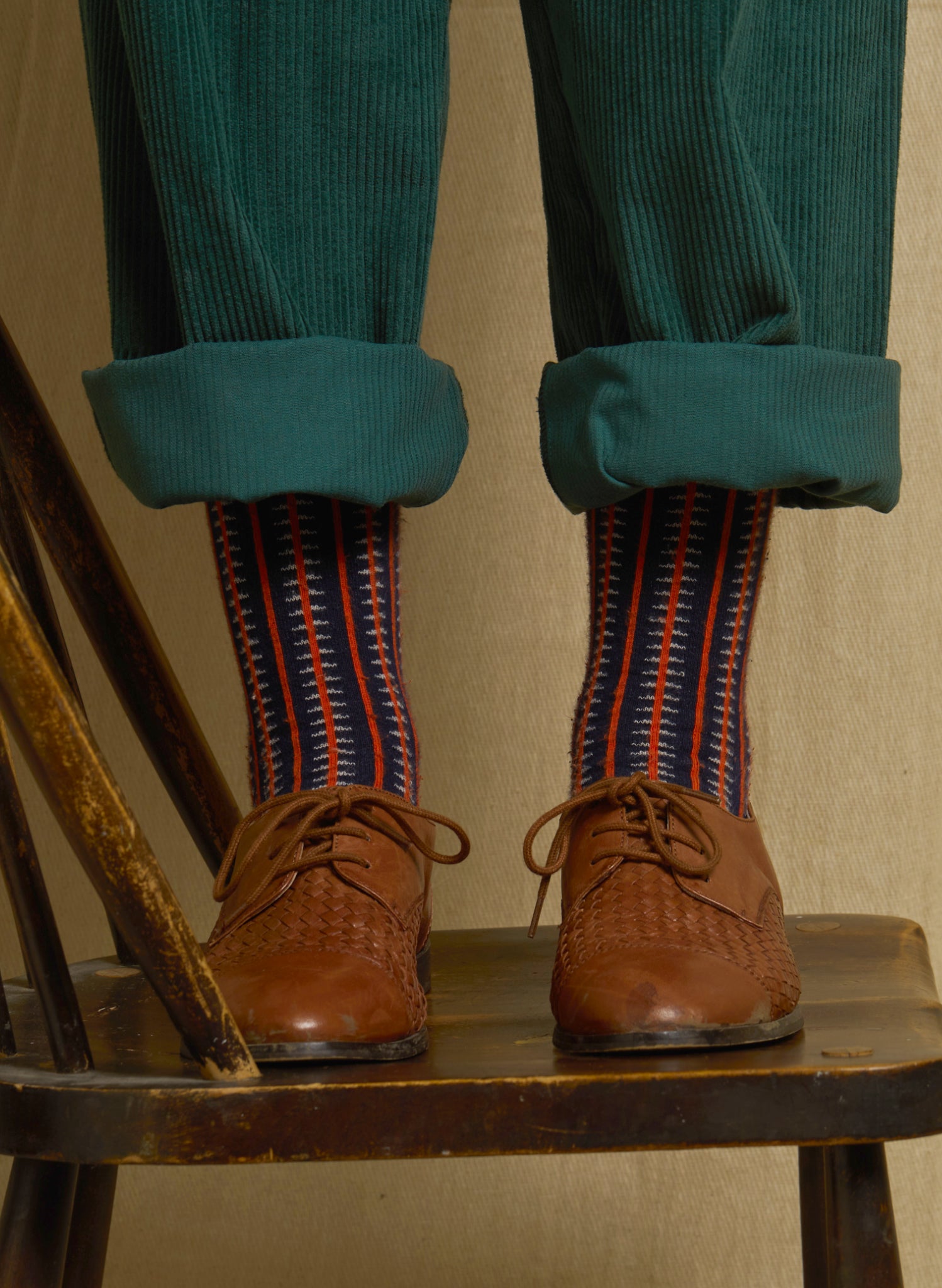 Knee High Socks - Navy Rocket