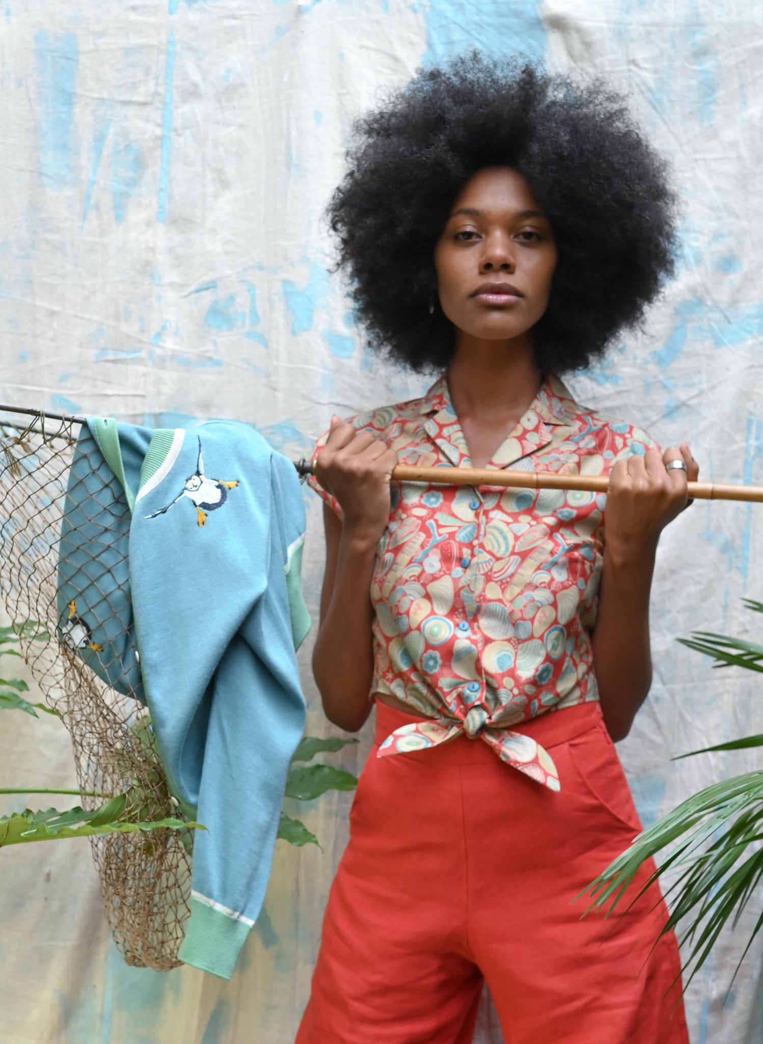 Peggy Top - Dark Coral Shells