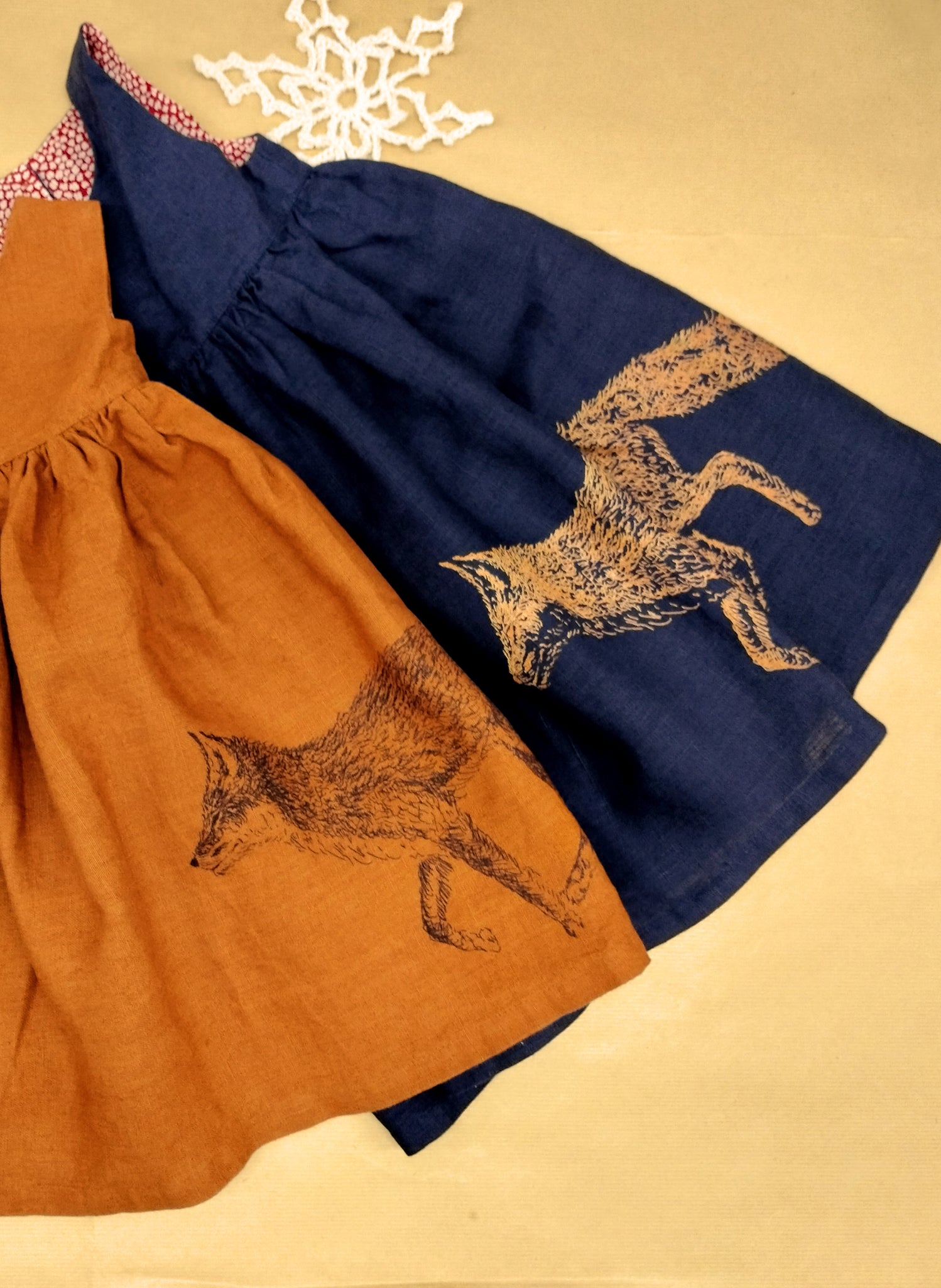 Rosie Children's Dress - Navy Fox