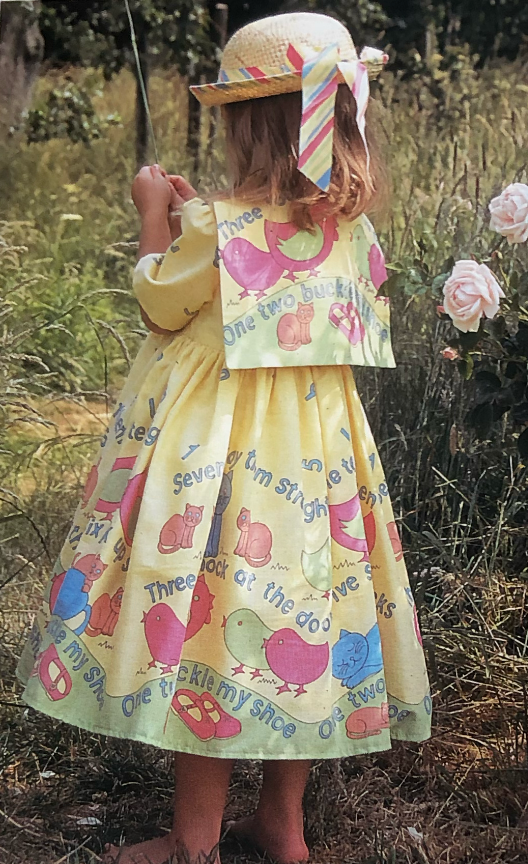 Remnant - 2m - Lemon Buckle My Shoe - Jersey Cotton