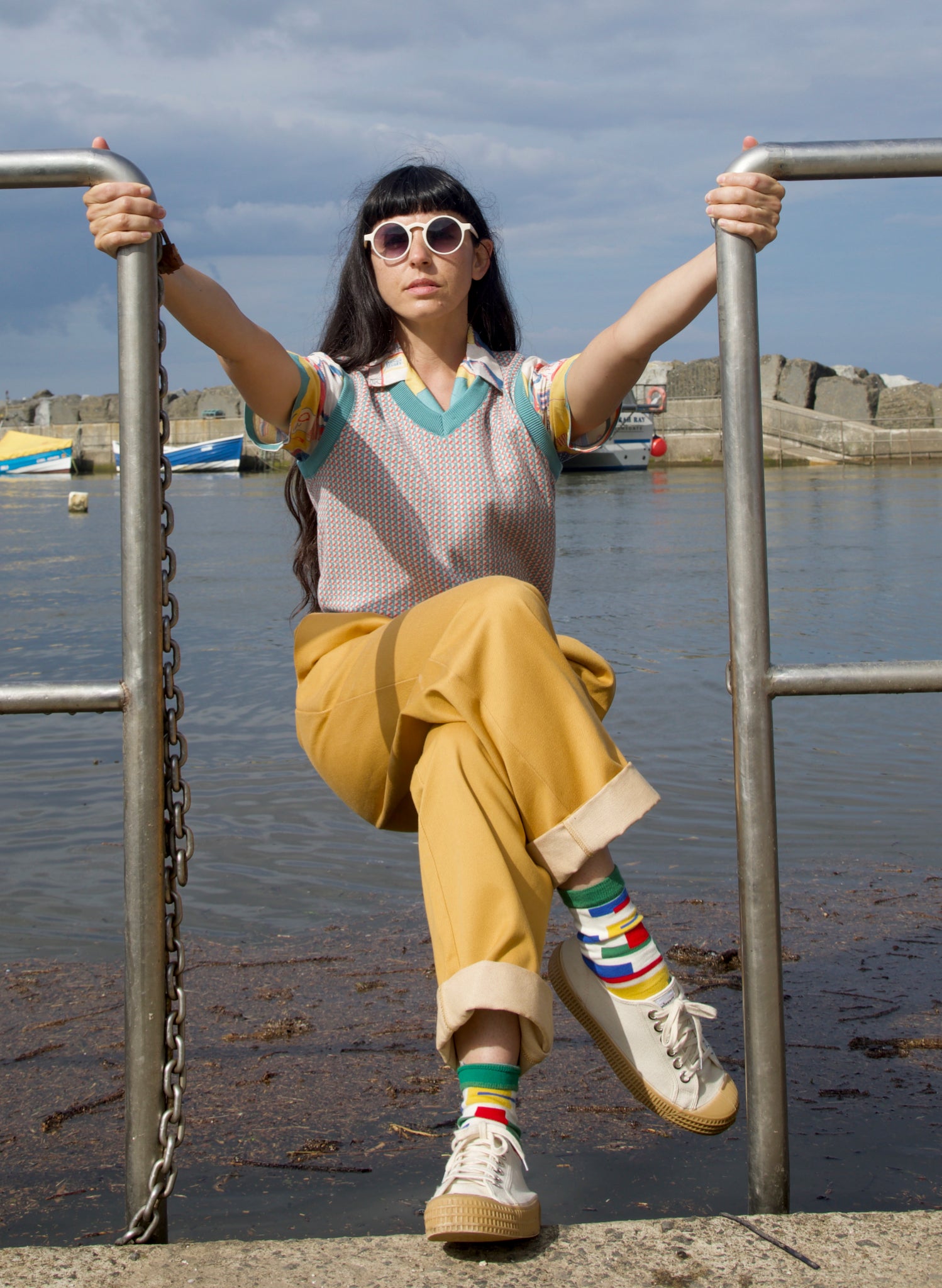 Shirley Tank Top - Teal Fly Away