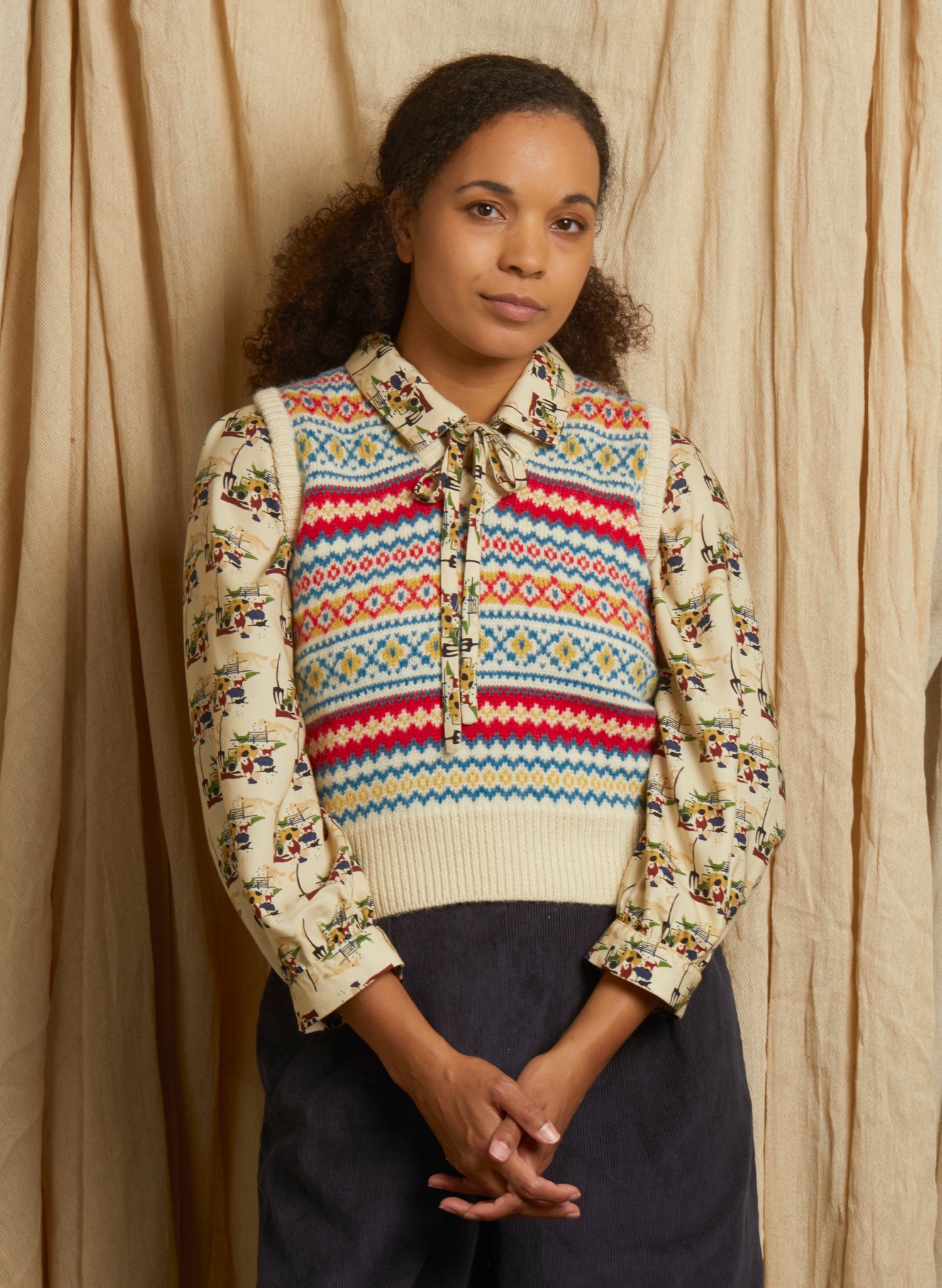 Heritage - Valerie Cream Tank Top