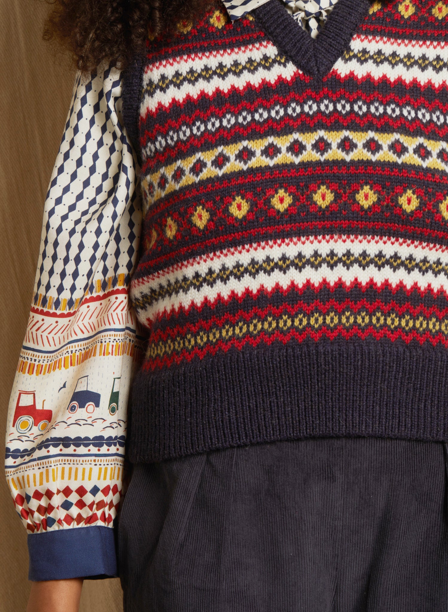 Heritage - Valerie Navy Tank Top