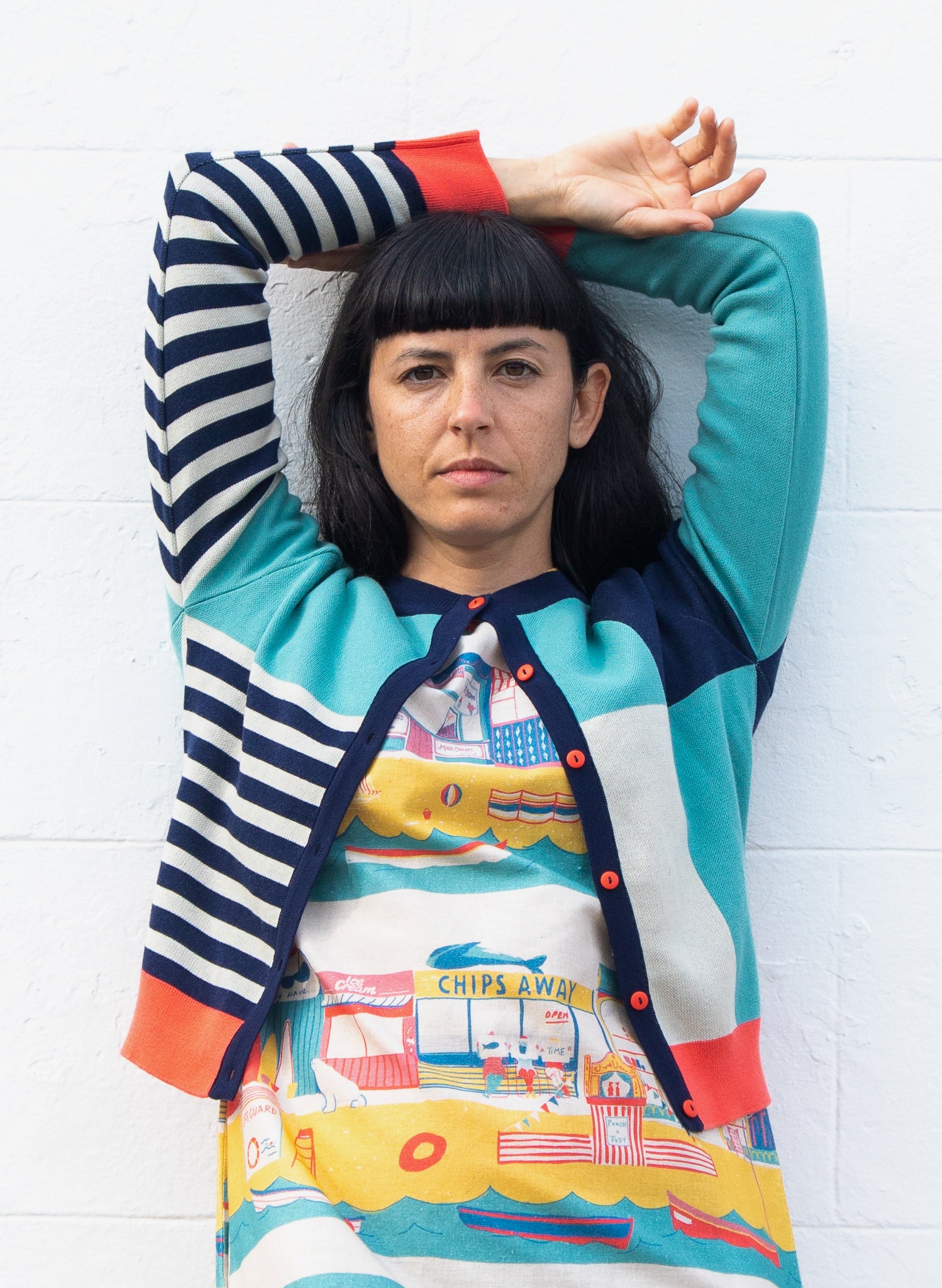 Vera Cardigan - Teal Beachcomber