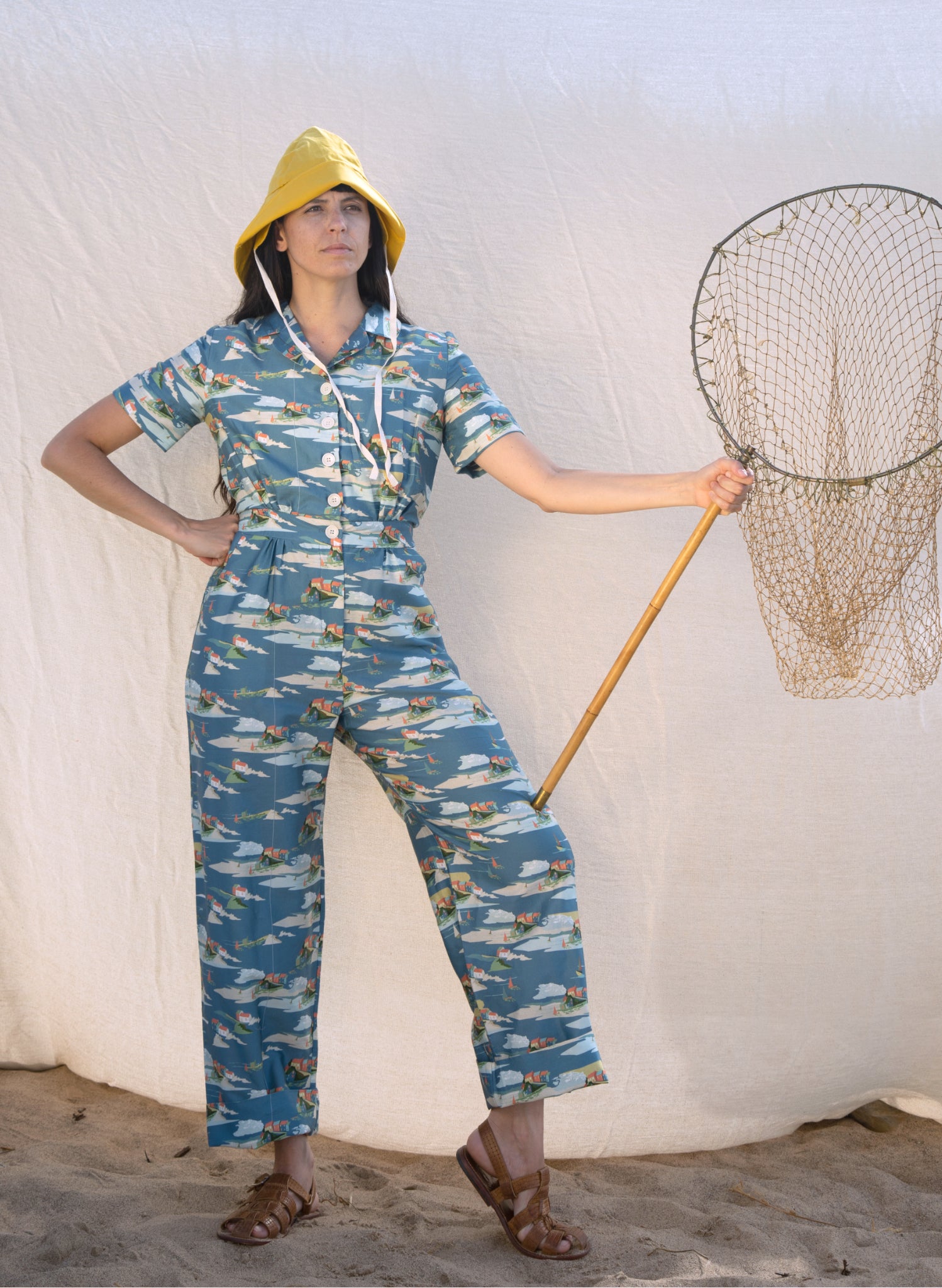 Francesca Long Jumpsuit - Blue Robin Hood's Bay