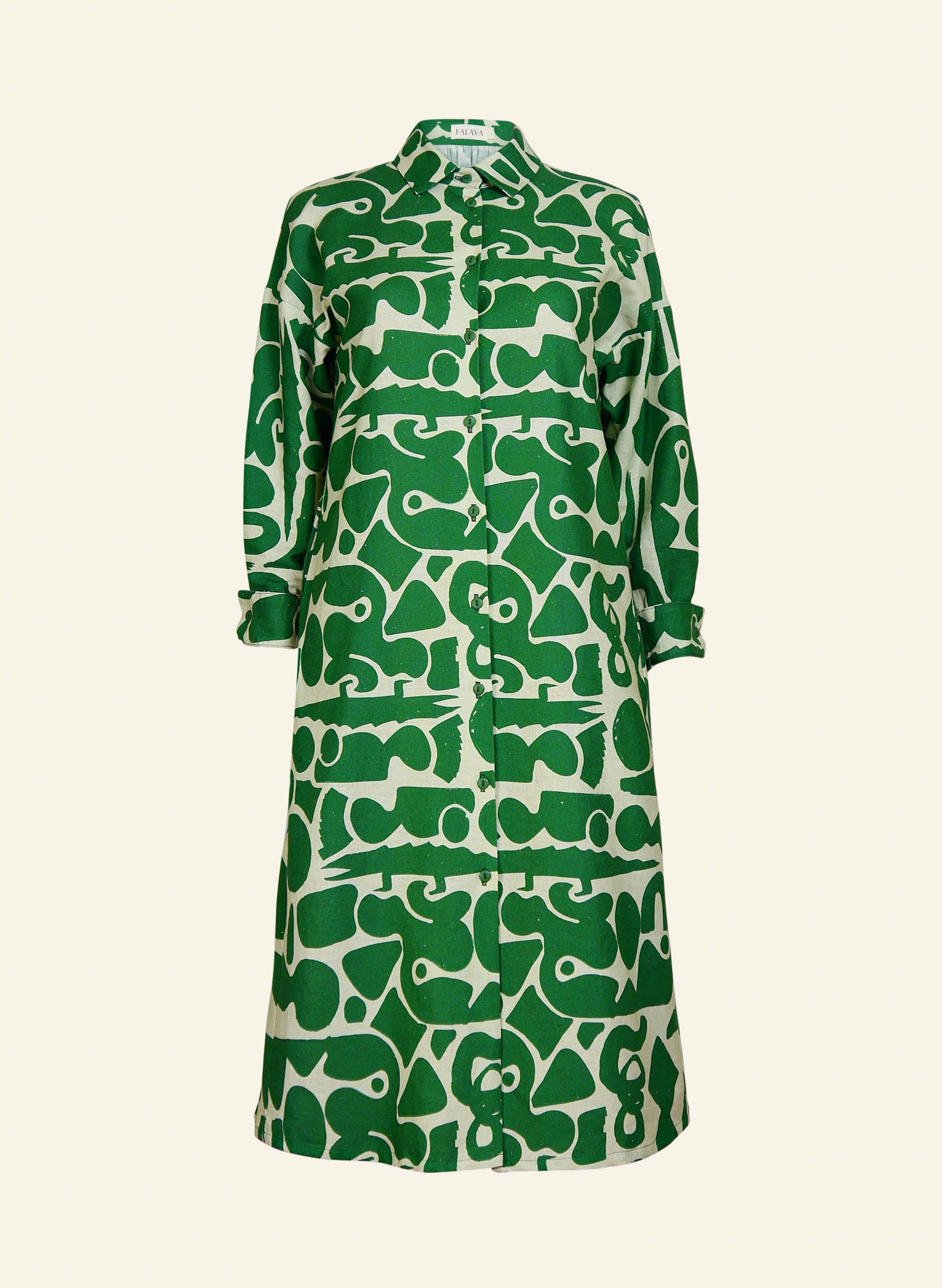 Izzy Dress - Green Cave