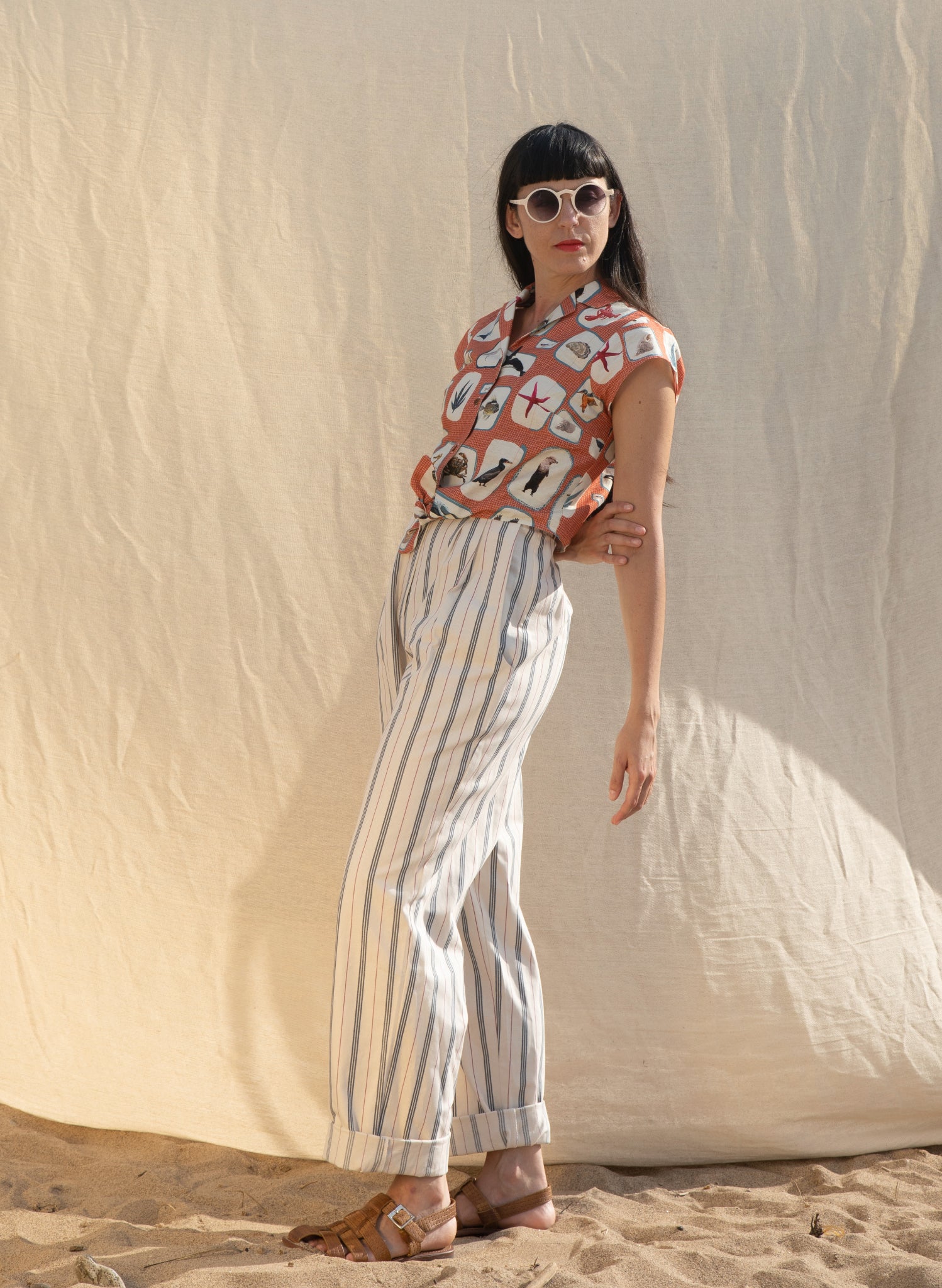 Peggy Top - Red Coastal Memoirs