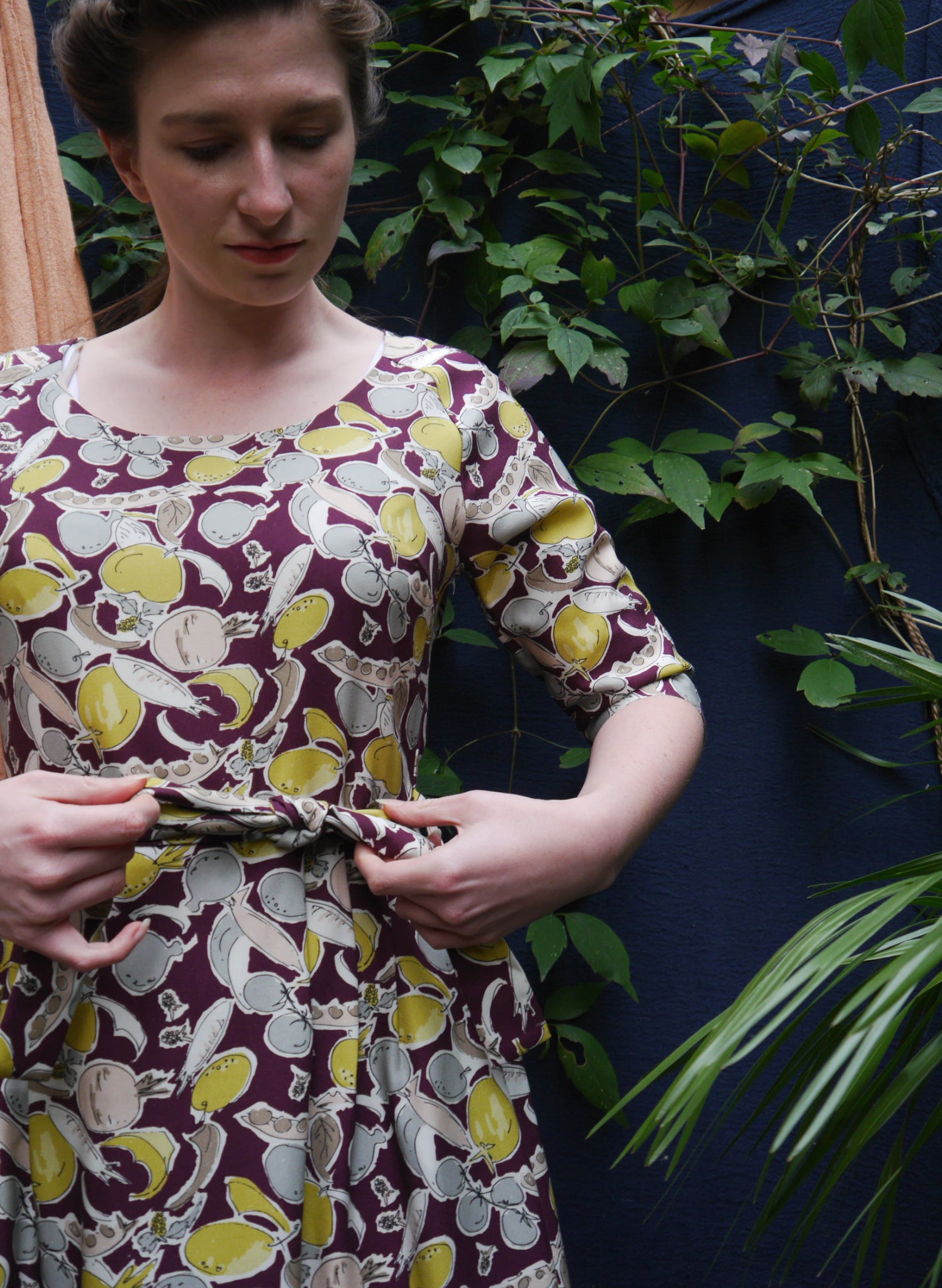 Elsie Dress - Plum Homegrown