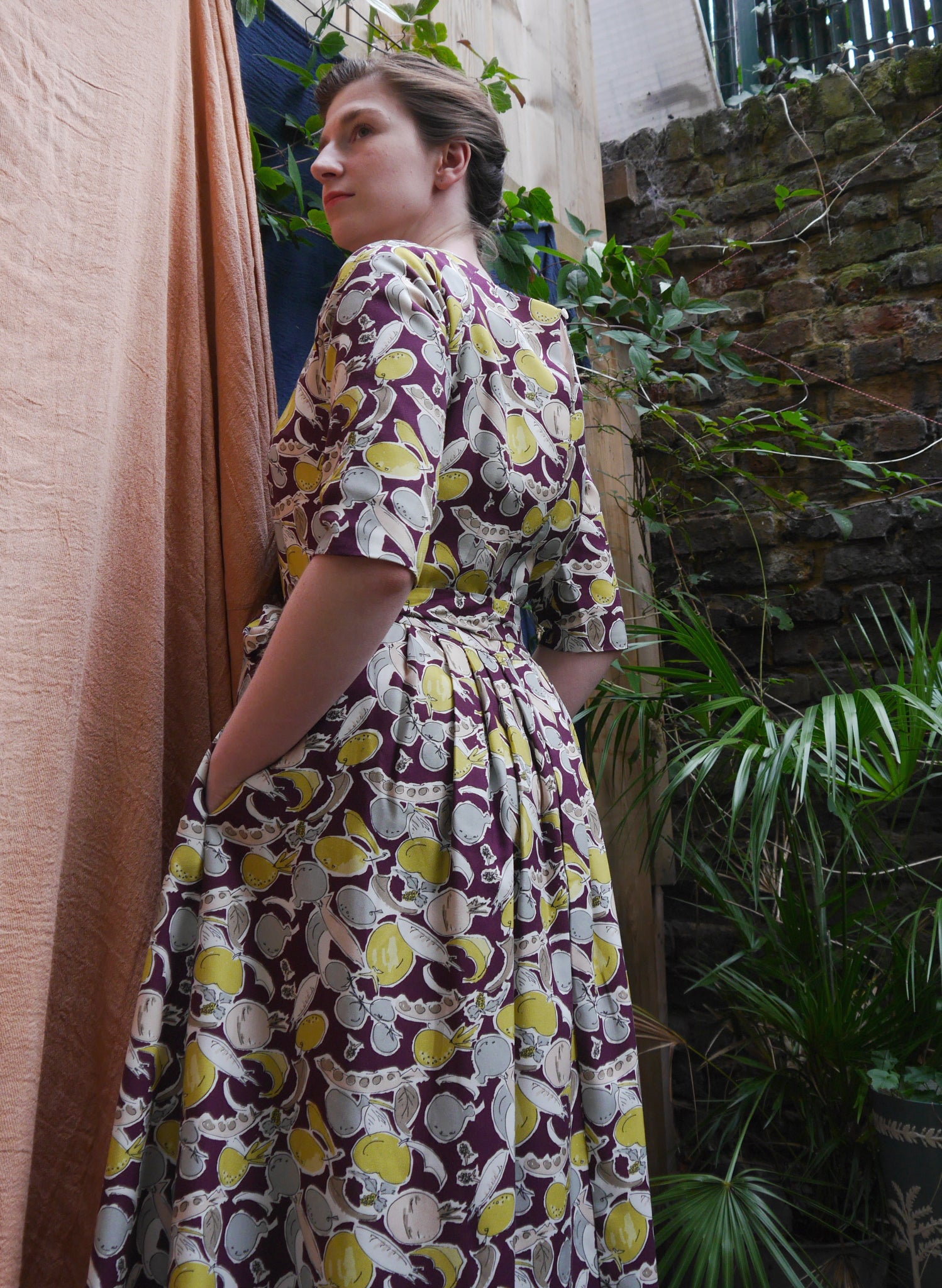 Elsie Dress - Plum Homegrown