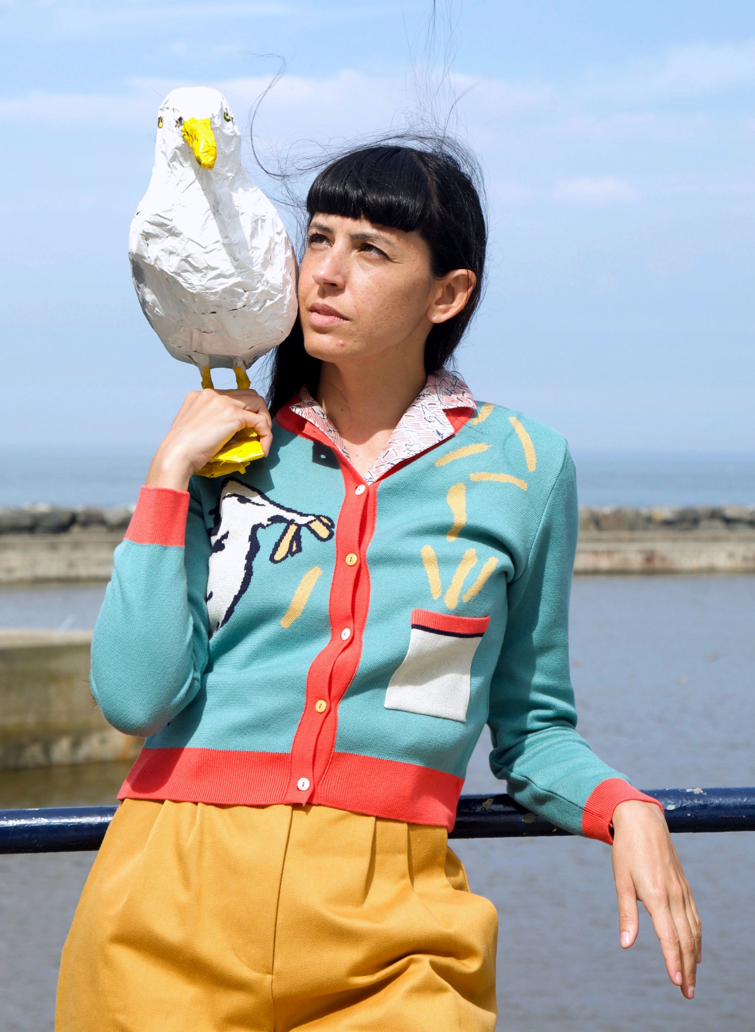 Vera Cardigan - Teal Chip Stealer