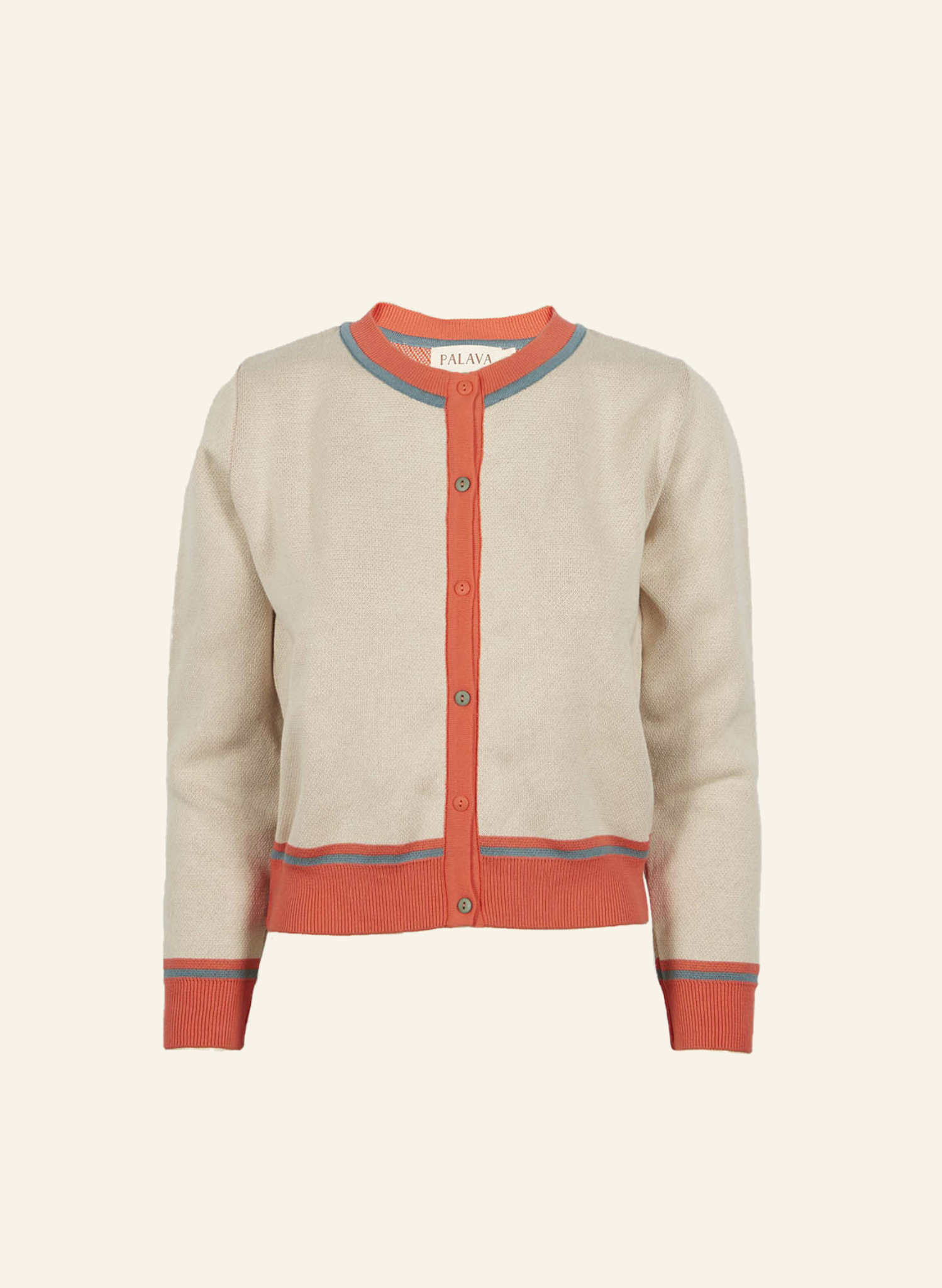 Vera Cardigan - Large Cream Lobster