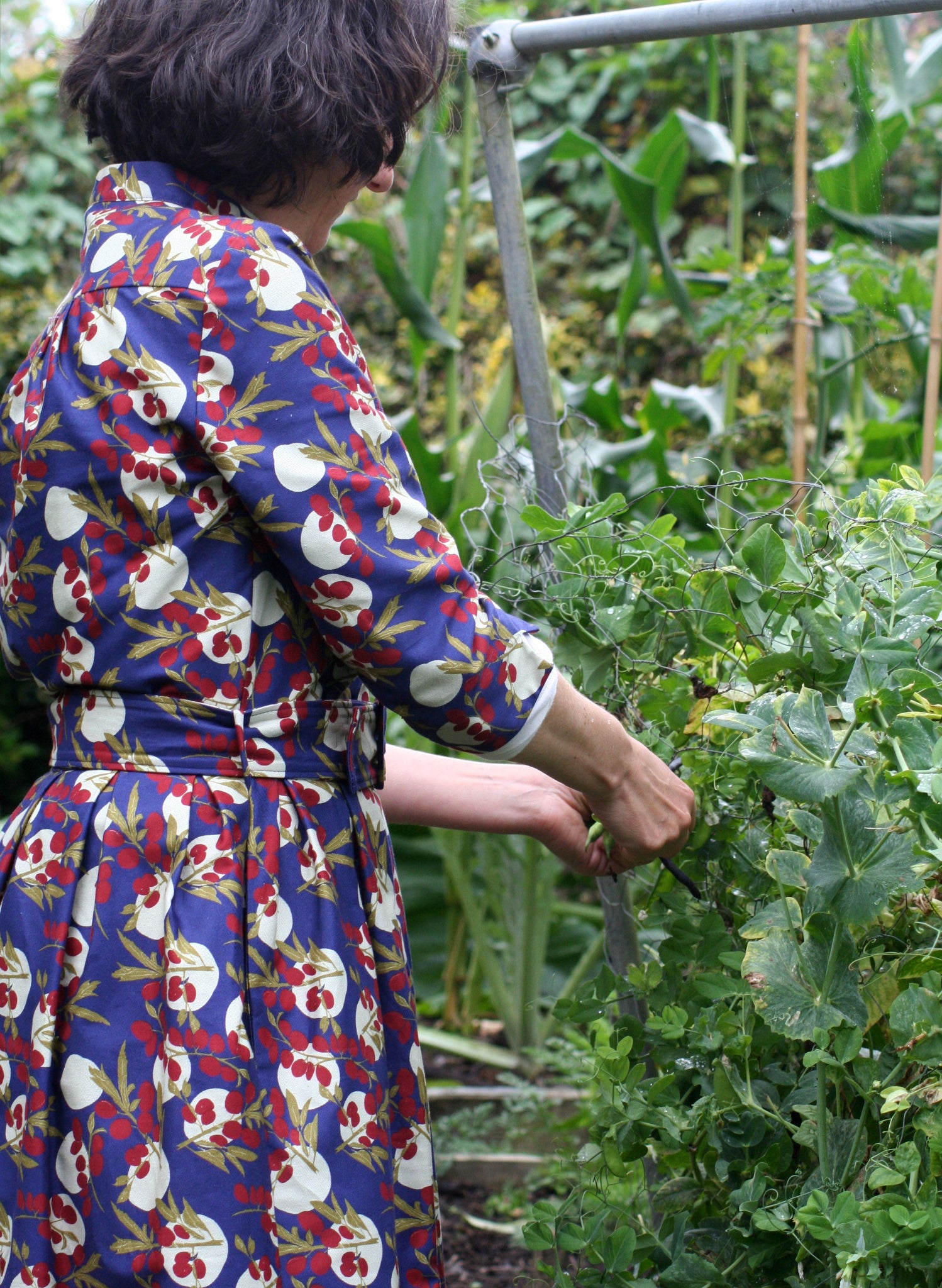 Cynthia - Navy Damson Dress