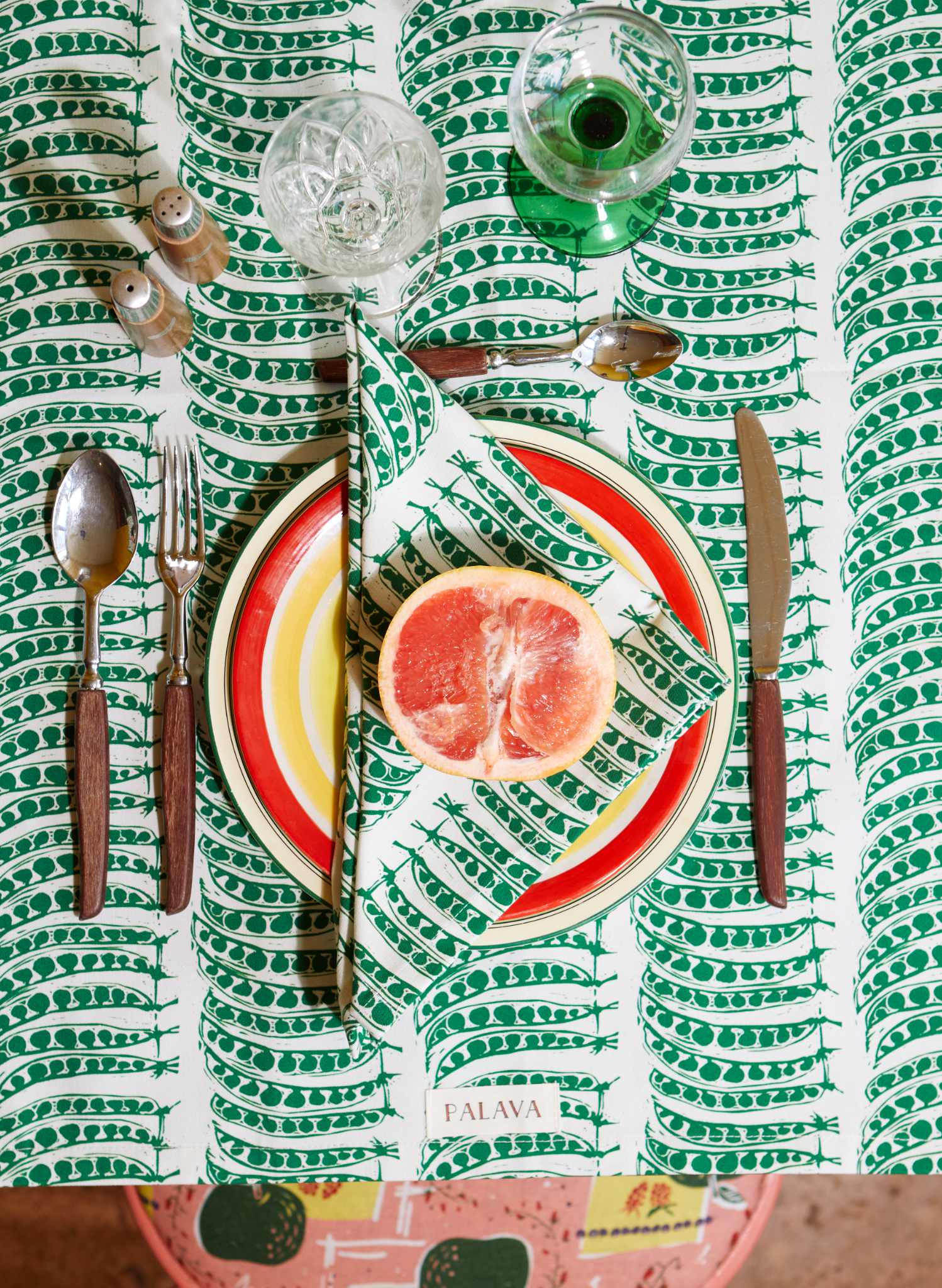 Napkin Set - Green Peas