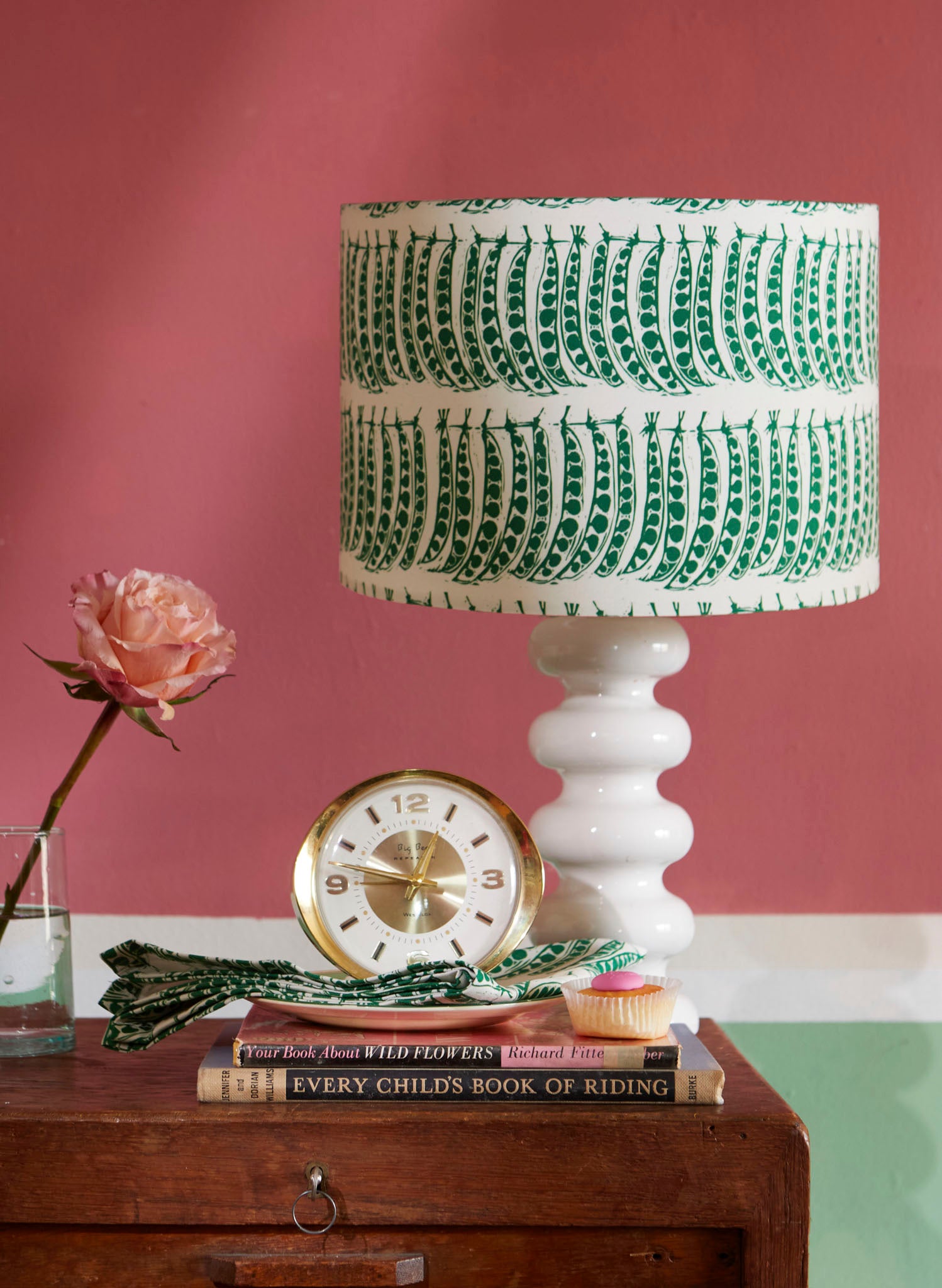 Drum Lampshade - Green Peas
