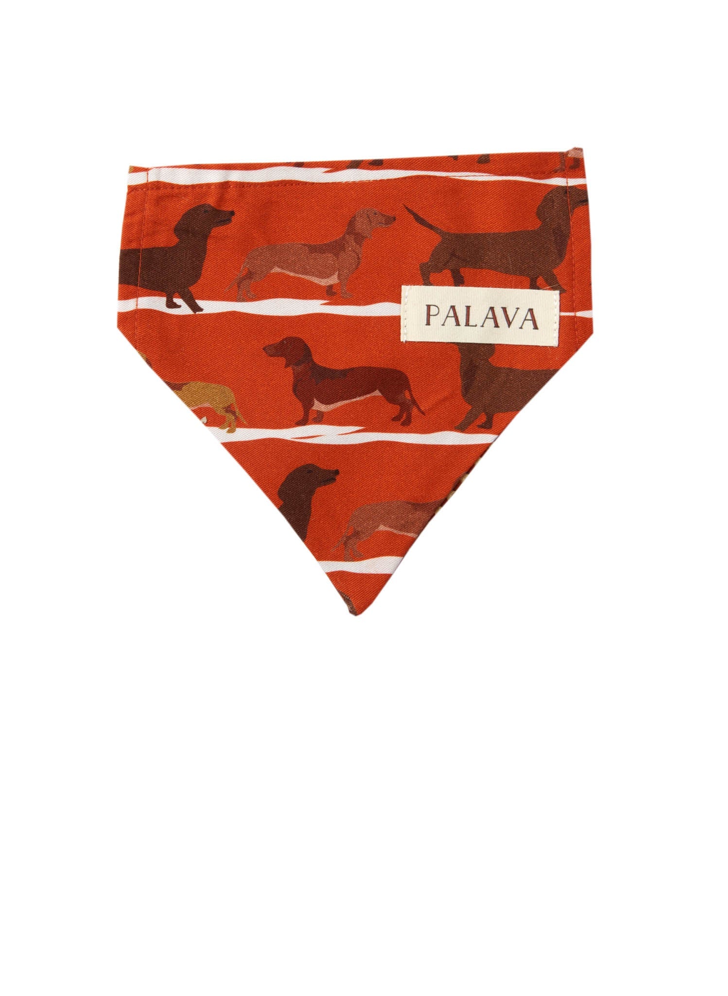 Dog Bandana - Rust Sausage Dog