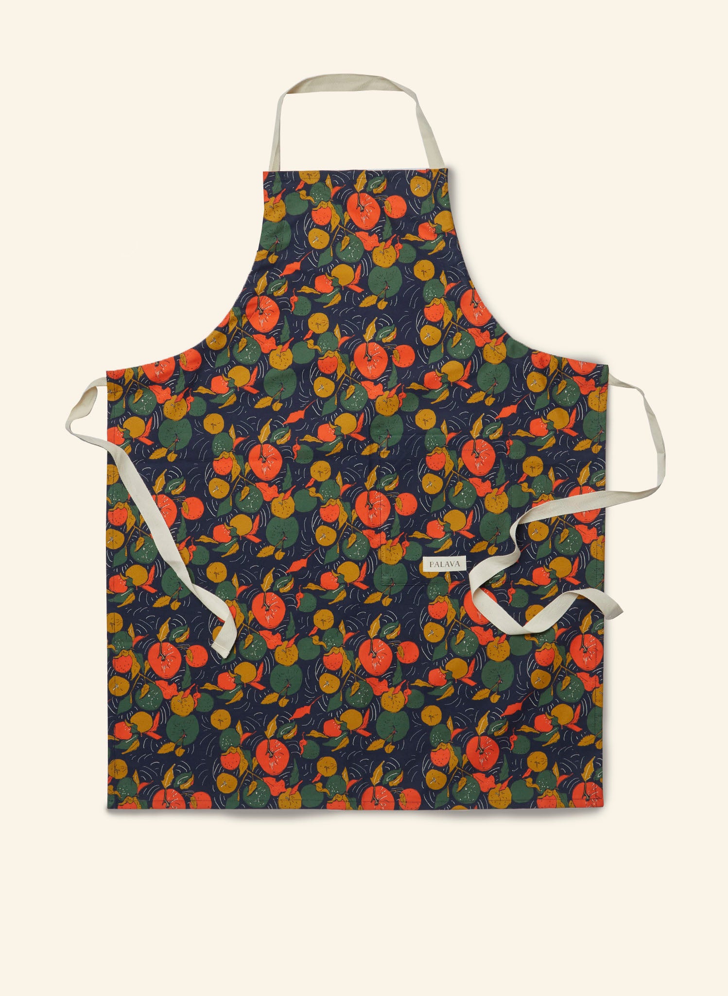 Apron - Navy Apple Orchard