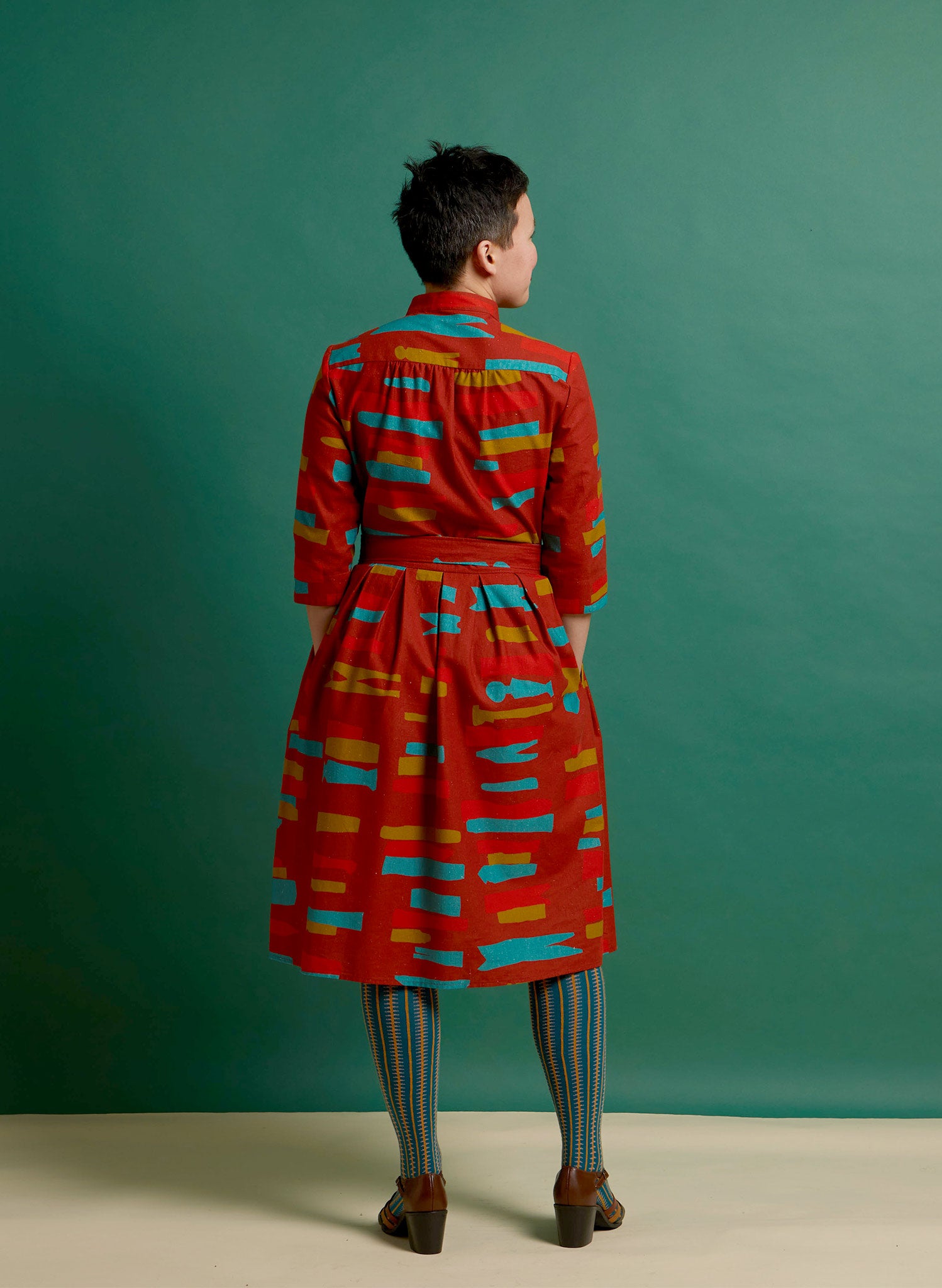 Cynthia Dress - Rust Red Archive