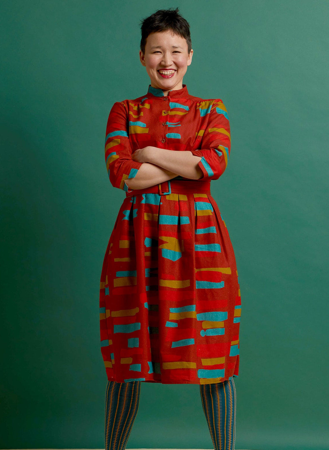 Cynthia Dress - Rust Red Archive