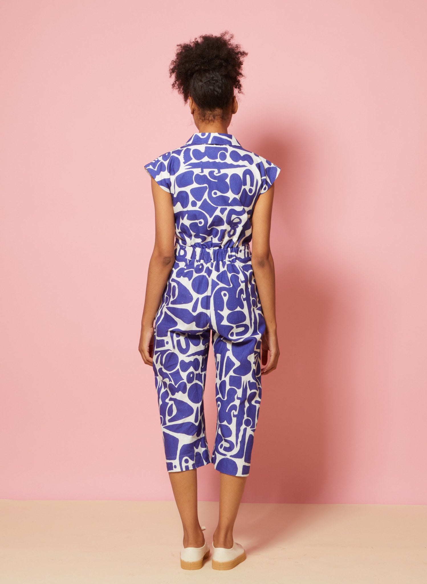 PRE LOVED - Francesca Jumpsuit - Blue Cave - Size 14