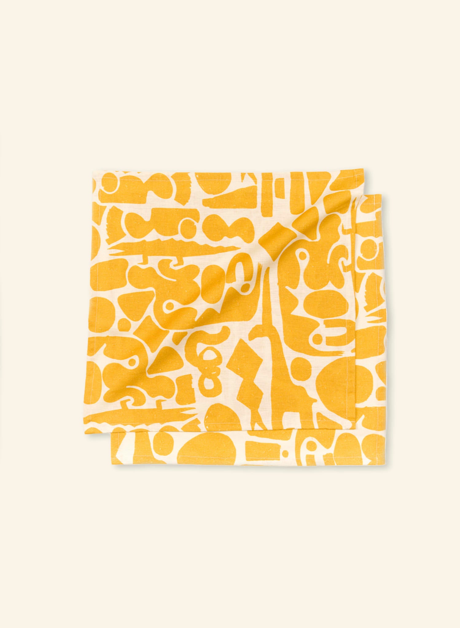 Napkin Set - Yellow Cave