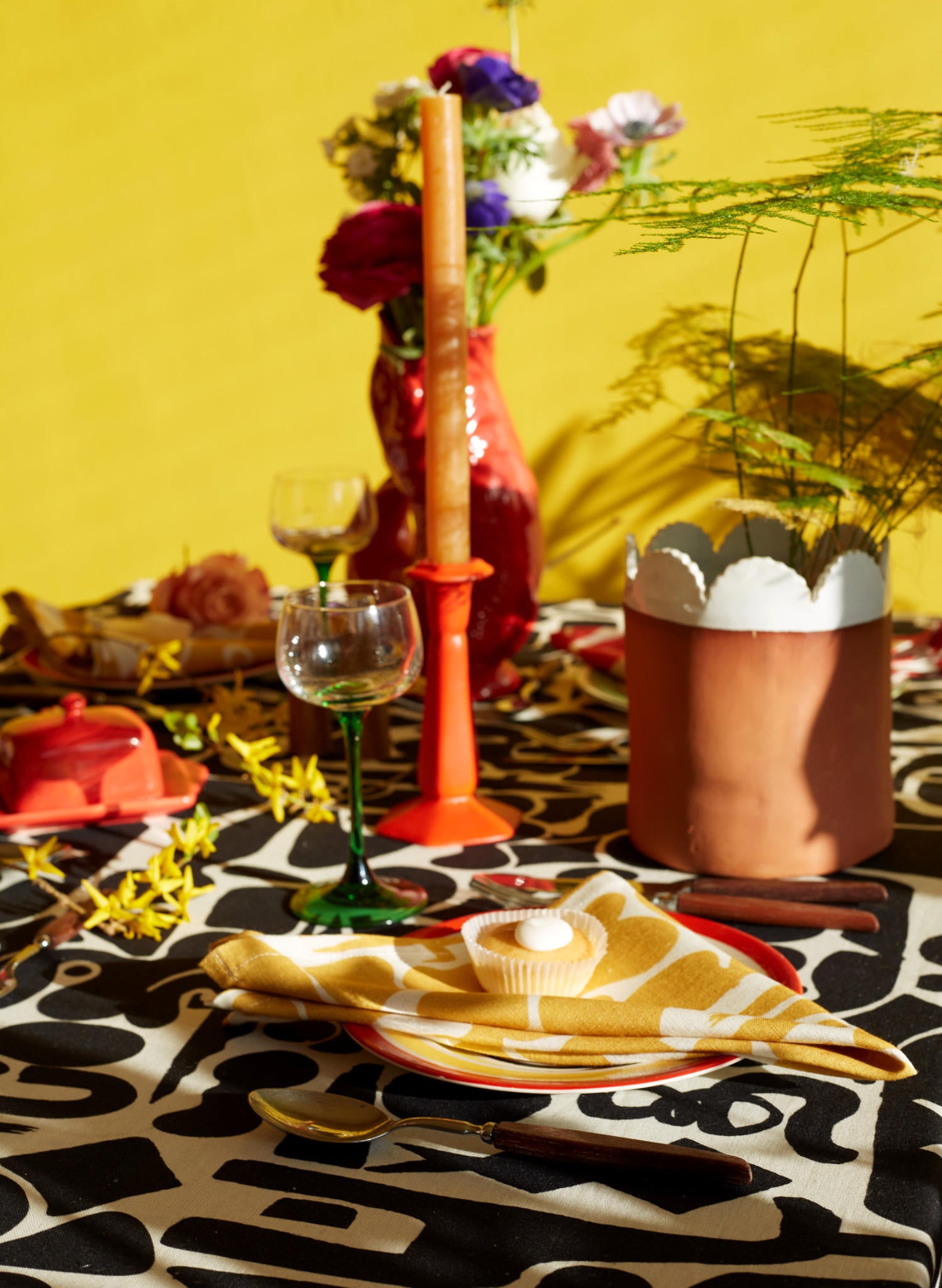 Napkin Set - Yellow Cave