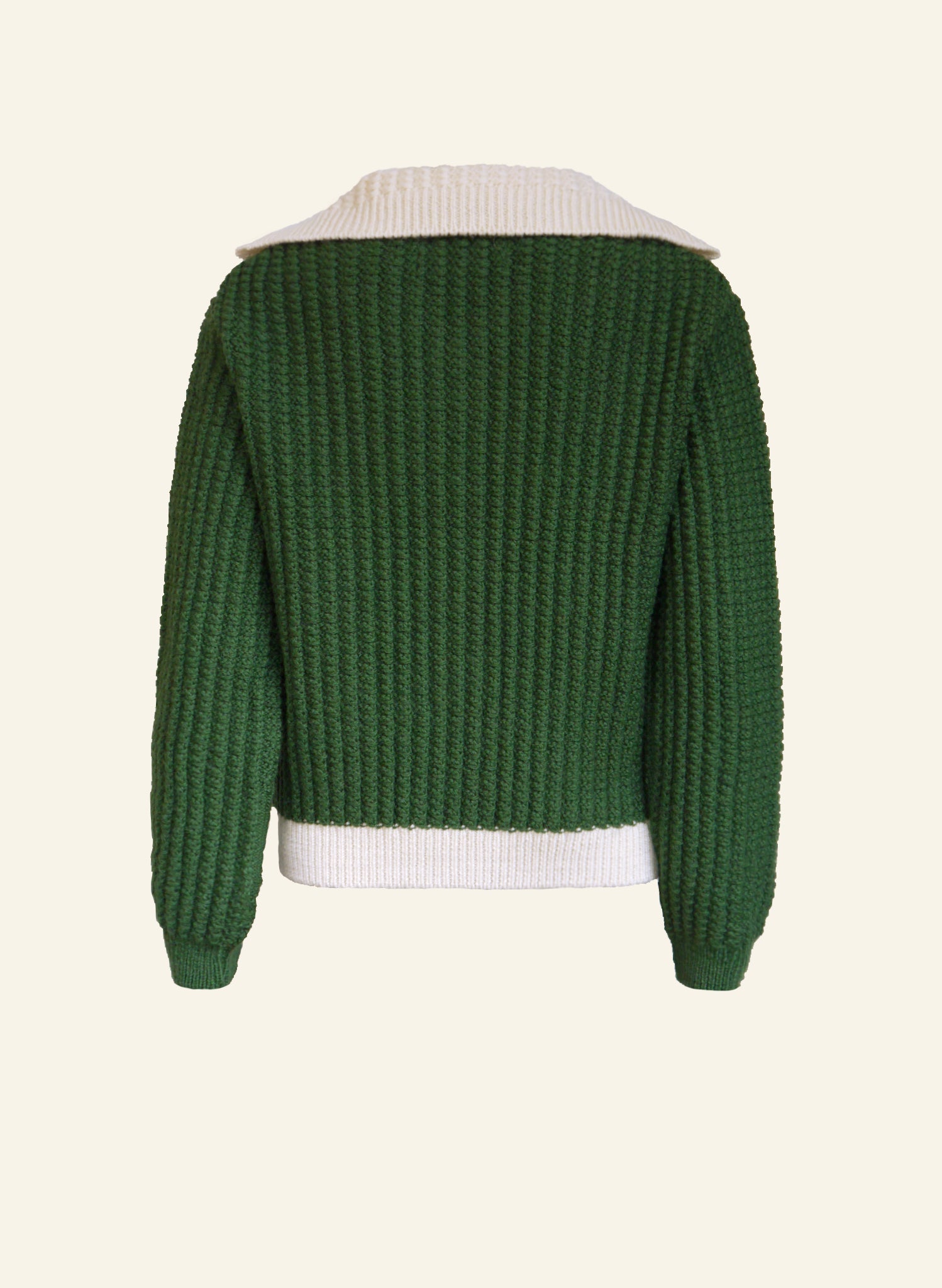 Heritage -  100% British Wool Cardigan - Corvette Green Cardigan