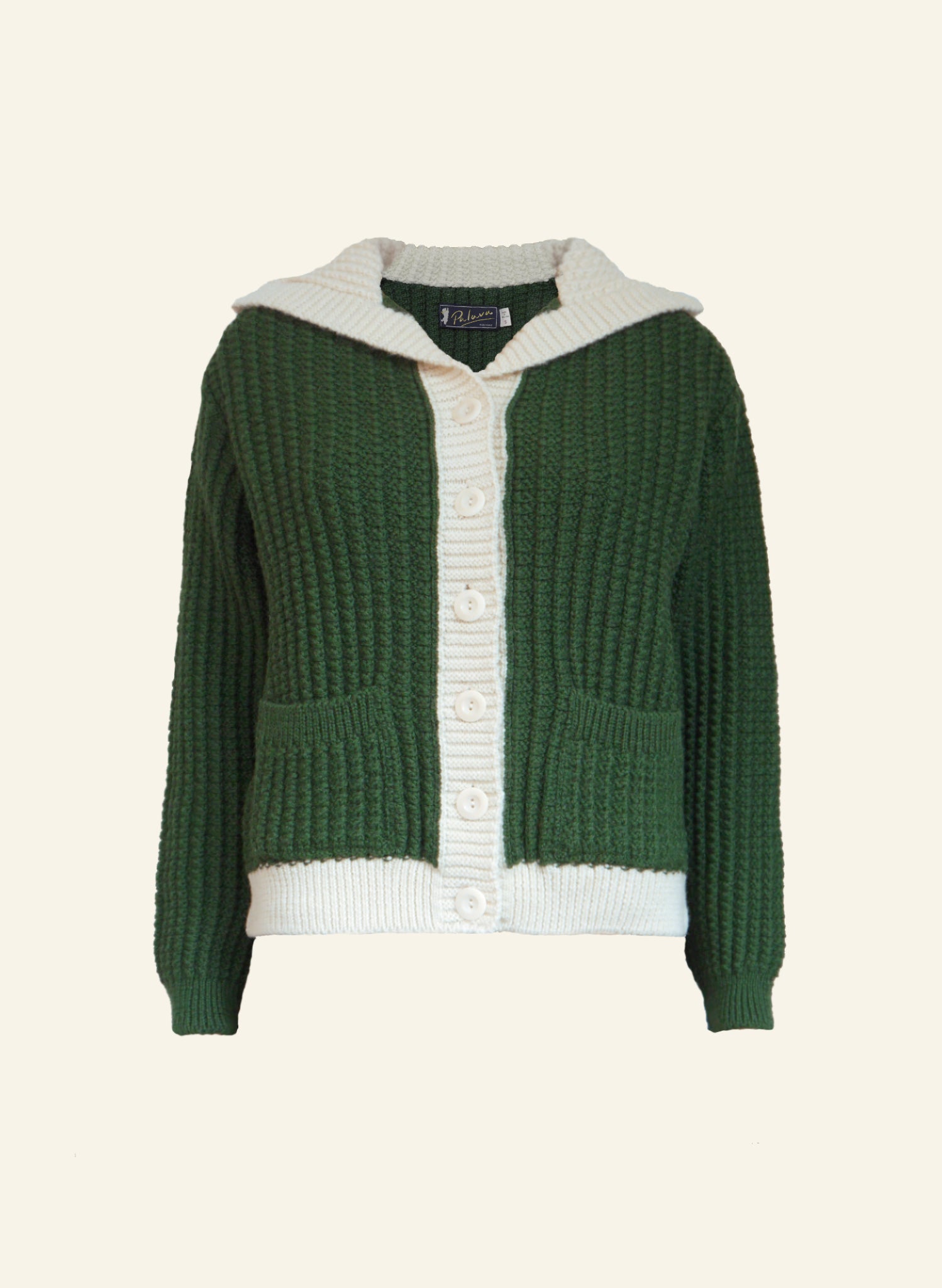 Heritage -  100% British Wool Cardigan - Corvette Green Cardigan