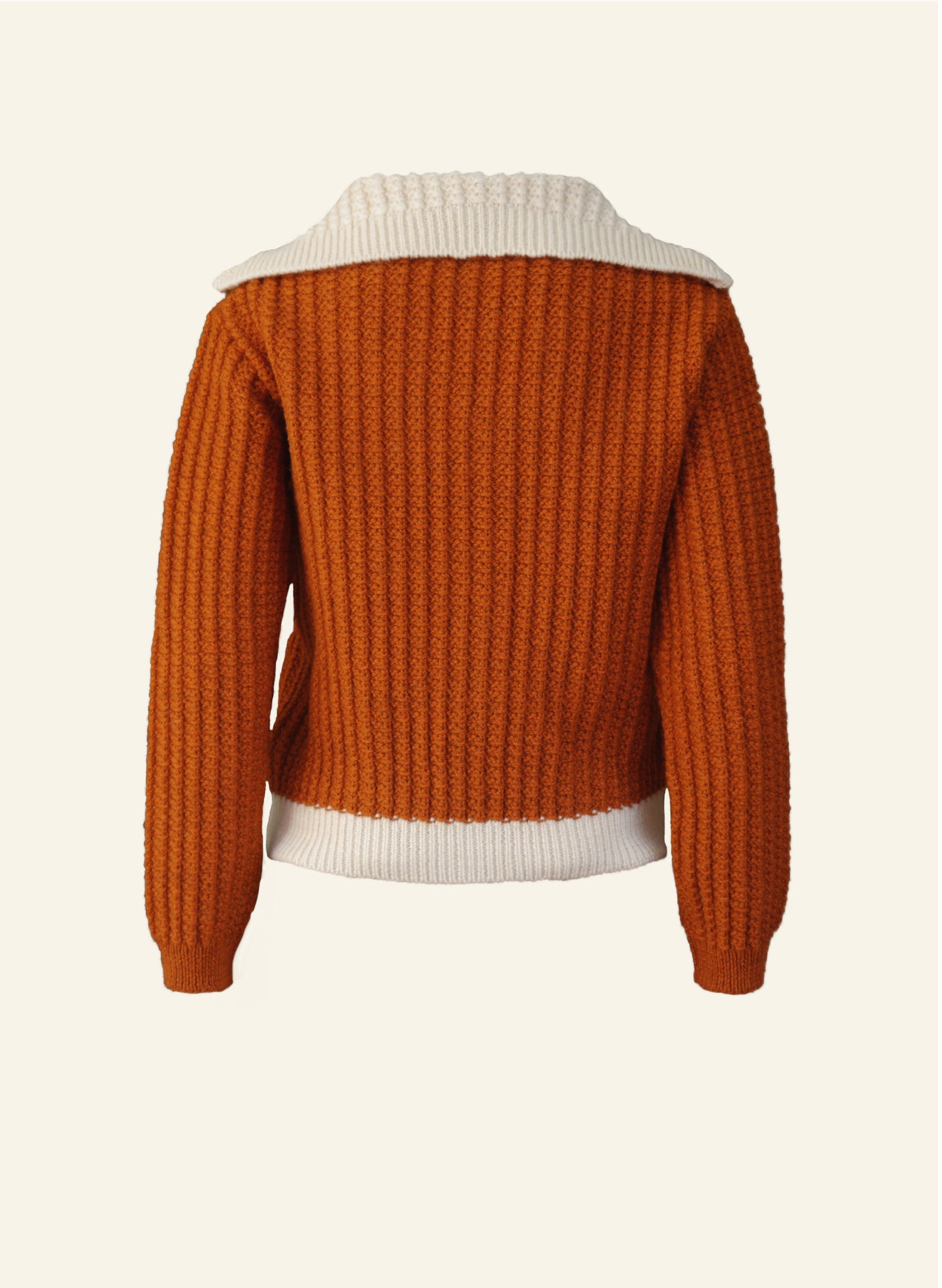 Heritage - 100% British Wool Cardigan - Corvette Rust