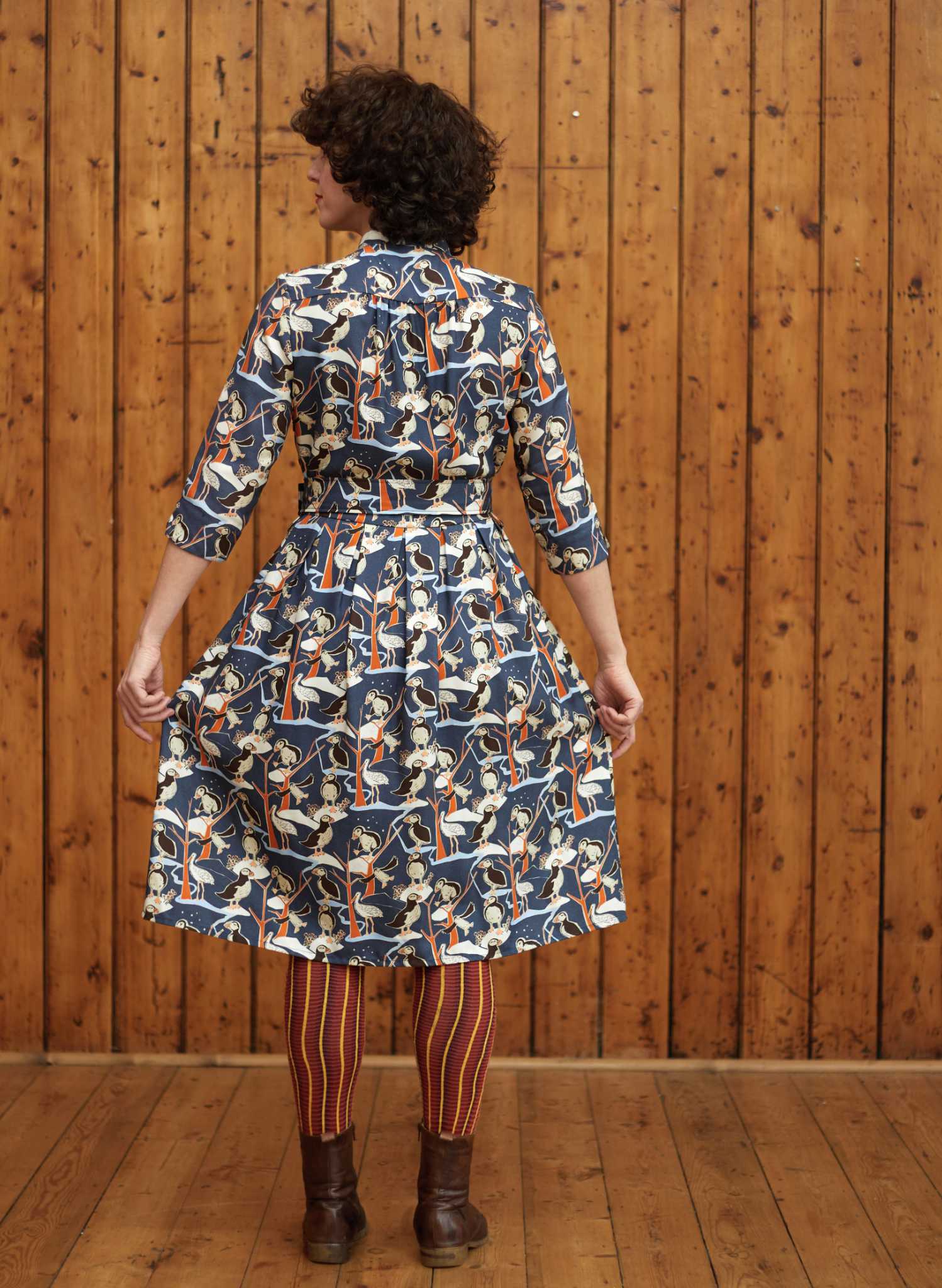 Cynthia Dress - Blue Puffin