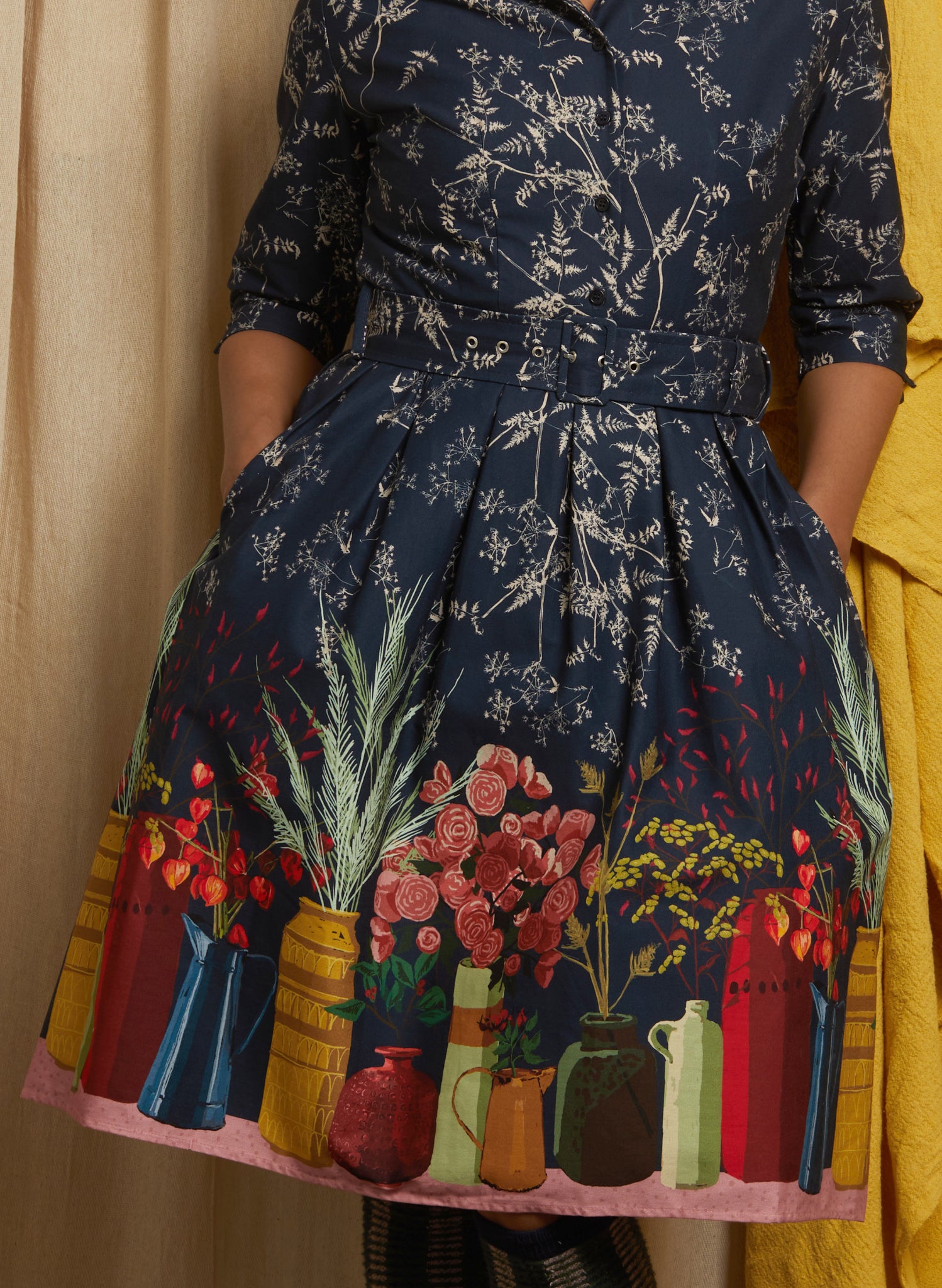 Cynthia - Navy Constance Spry Dress