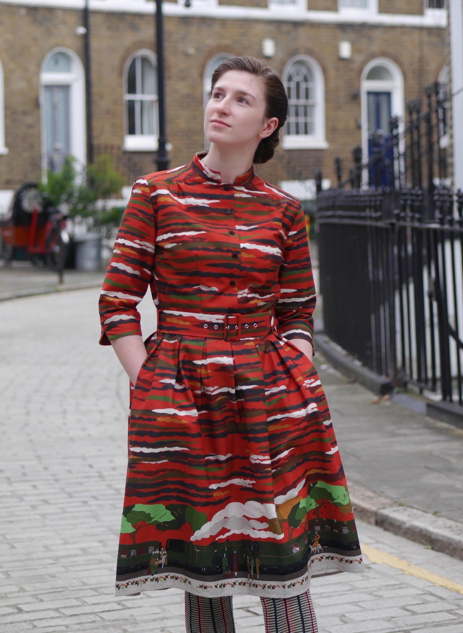 Cynthia Dress - Rust Flying Scotsman