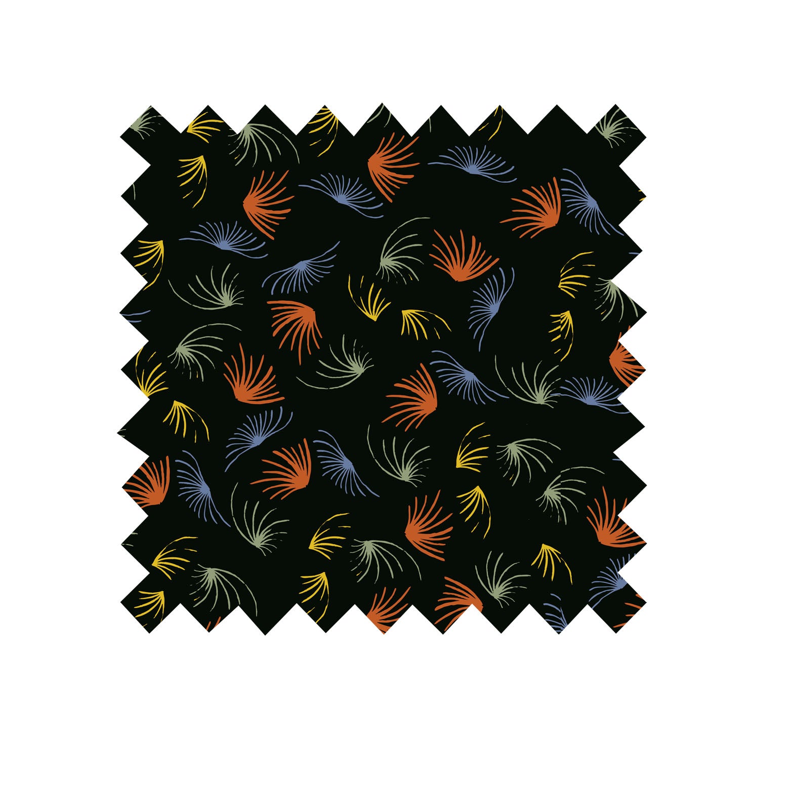 Fireworks black -  100% Tencel Twill- Fabric