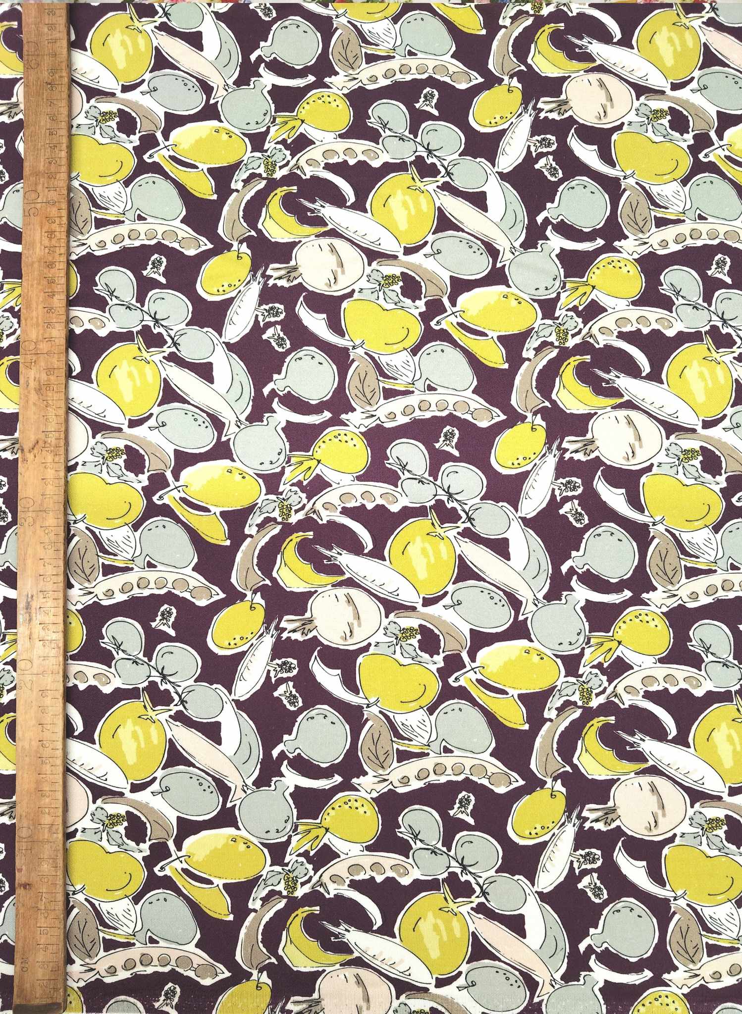 Remnant - 150cm x 65cm - Plum Homegrown -  Tencel - Fabric